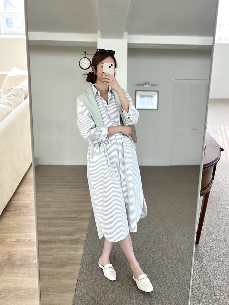 The Striped Shirt Dress