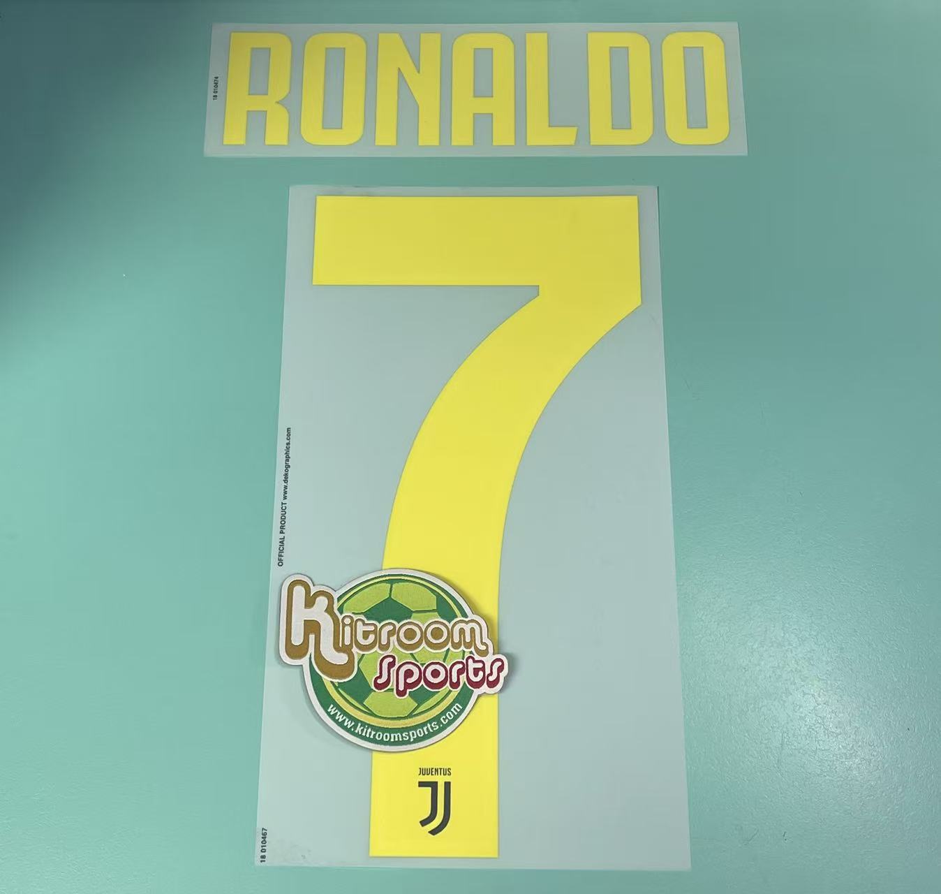2018-19 Juventus 3RD Nameset #7 RONALDO