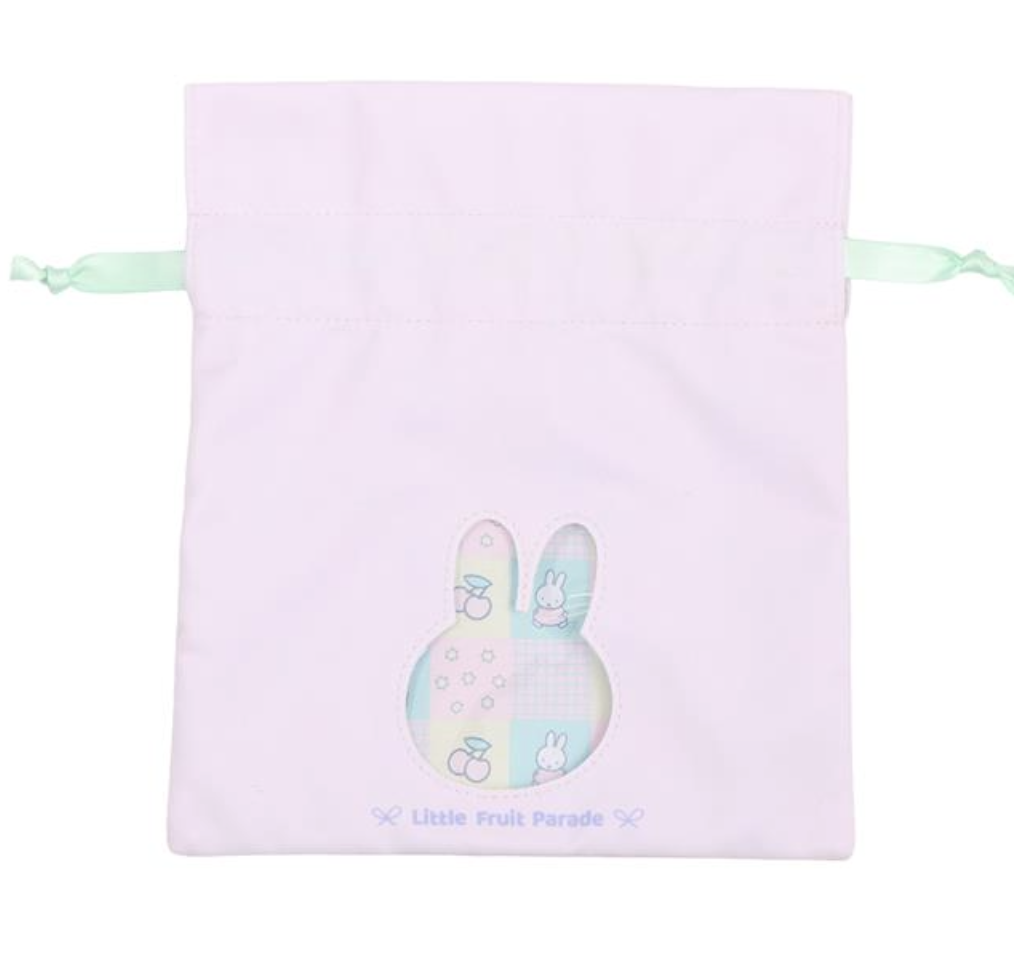 🐰Pre Order  - miffy 聯乘限定 Little Fruit Parade 索繩袋 / 透明 zipper Pouch  ( 📦 大約 5月中到貨, 若遇到缺貨或其它因素貨期會延遲 ）