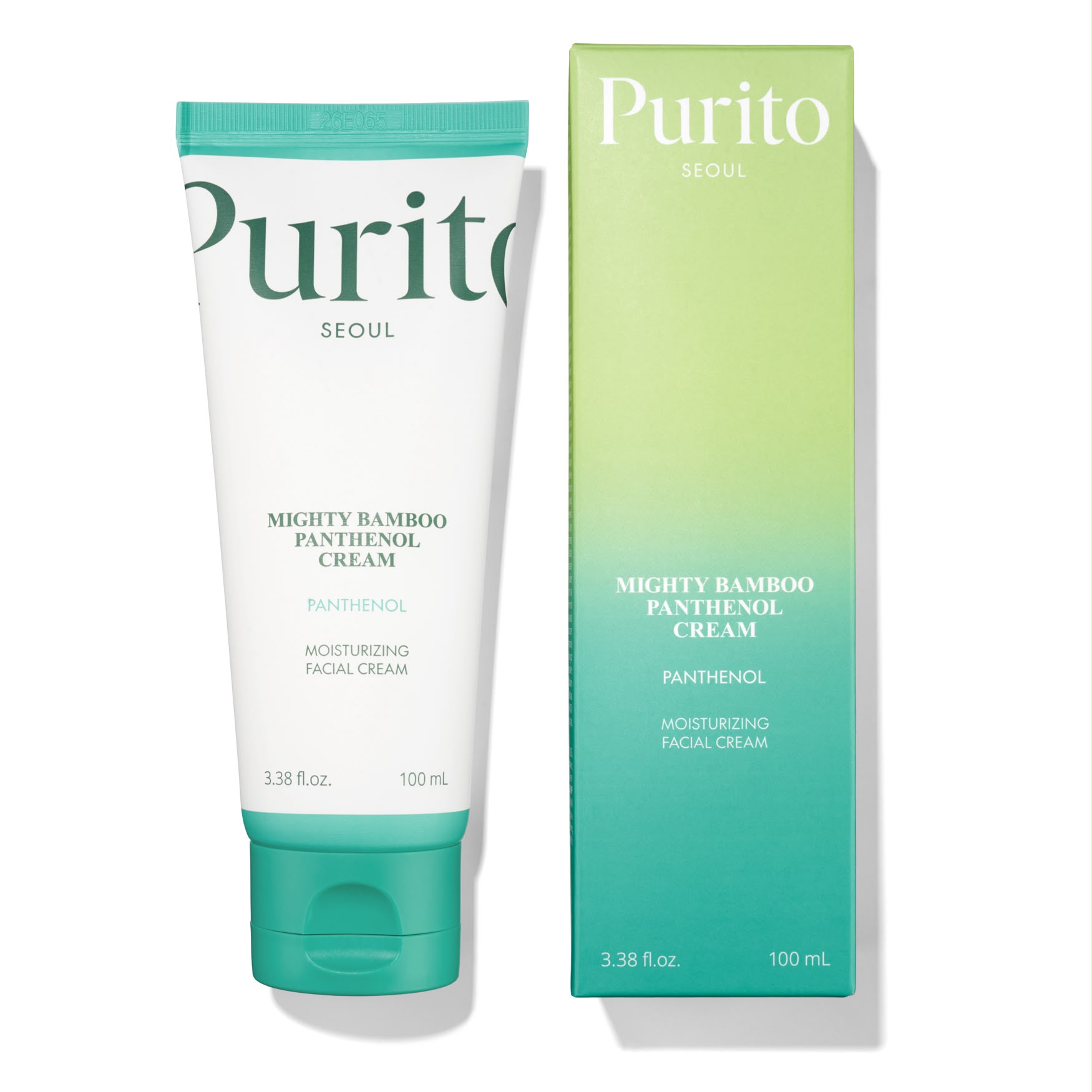 【乾皮救星】一泵KO脫皮繃緊|Purito SEOUL 竹泛醇面霜 100ml|Mighty Bamboo Panthenol Cream