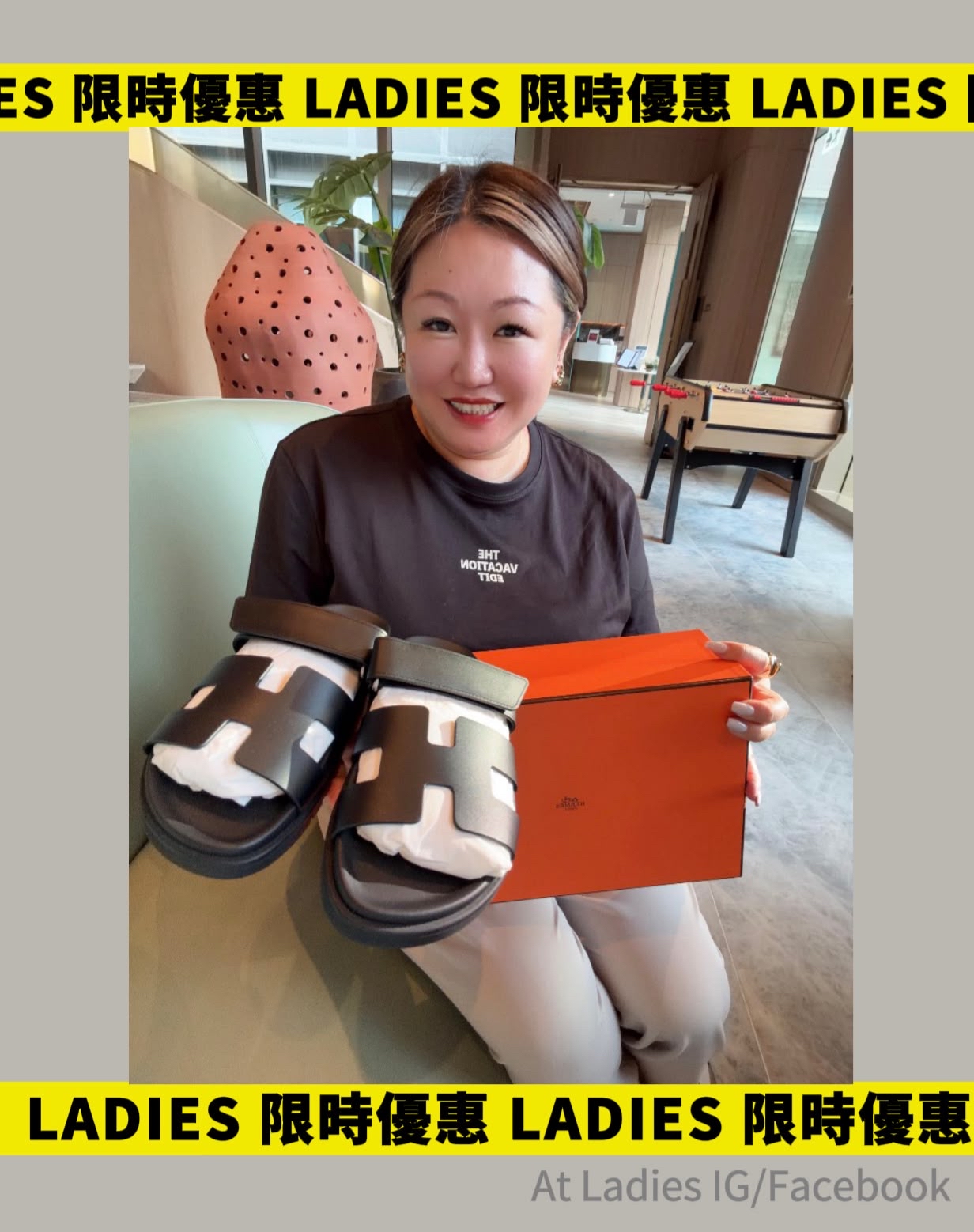 Hermes Chypre sandals(二舅鞋）黑色