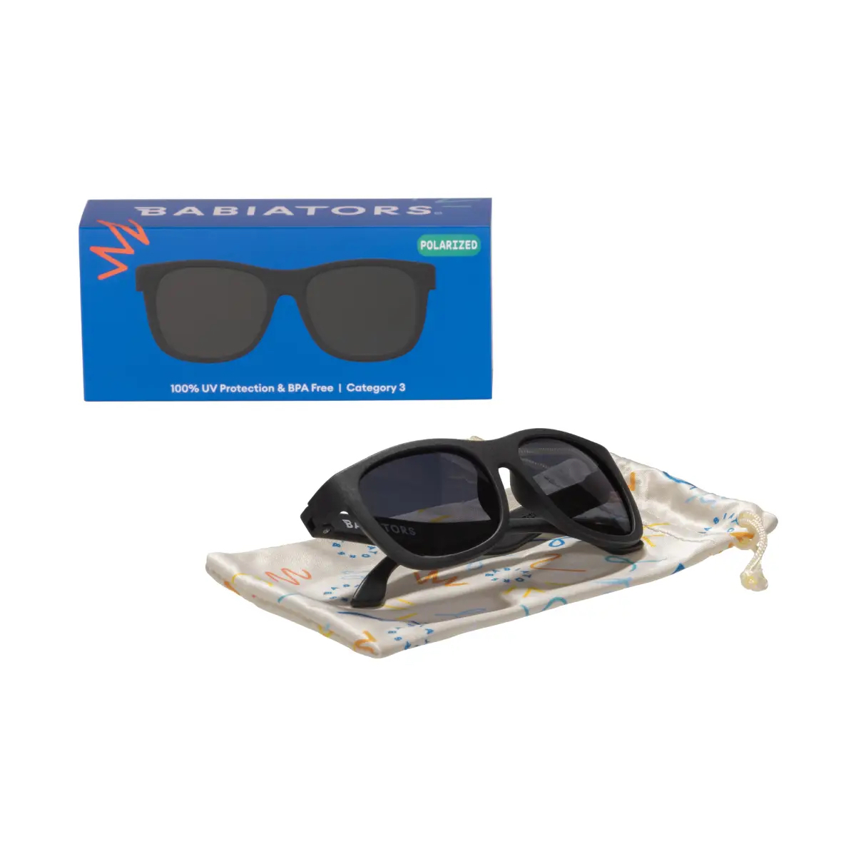 Jet Black Navigator | Smoke Polarized Lens