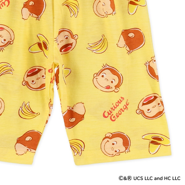 🇯🇵預訂 日本直送🇯🇵好奇的喬治滿印包腹短袖家居服上下套裝