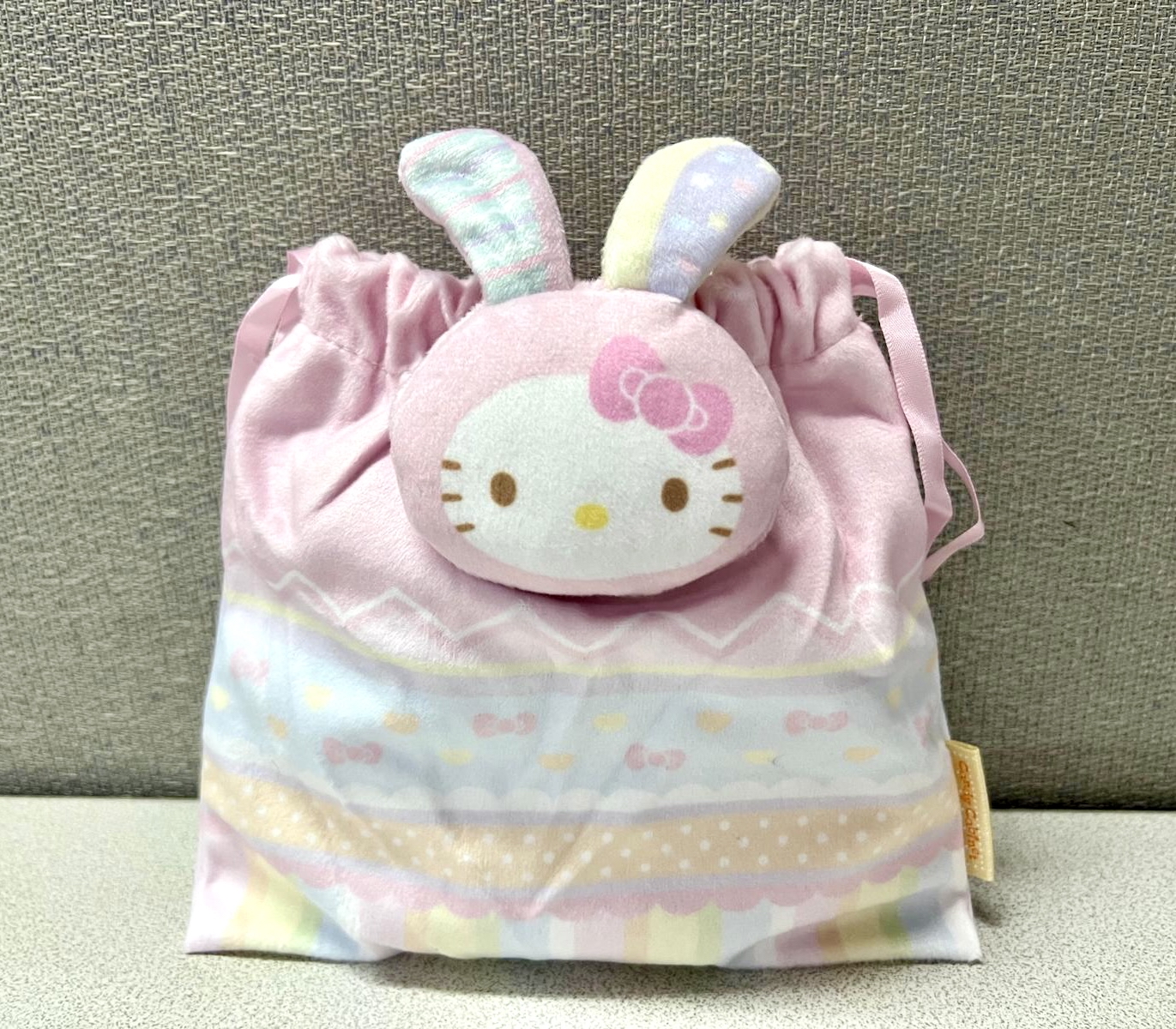 🎌日本直送🎌Hello Kitty 公仔頭型索繩袋