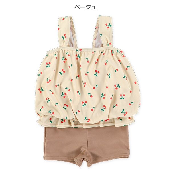 🇯🇵預訂 日本直送🇯🇵兩色吊帶櫻桃印花連身泳衣