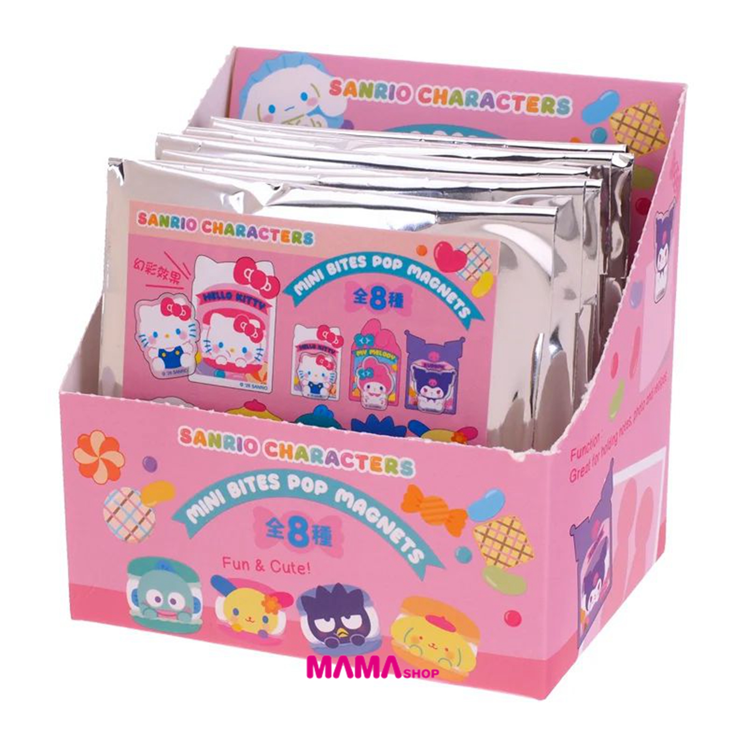 Sanrio Characters Mini Bites Pop Magnets Blind Box 迷你磁貼 (一盒 8個)