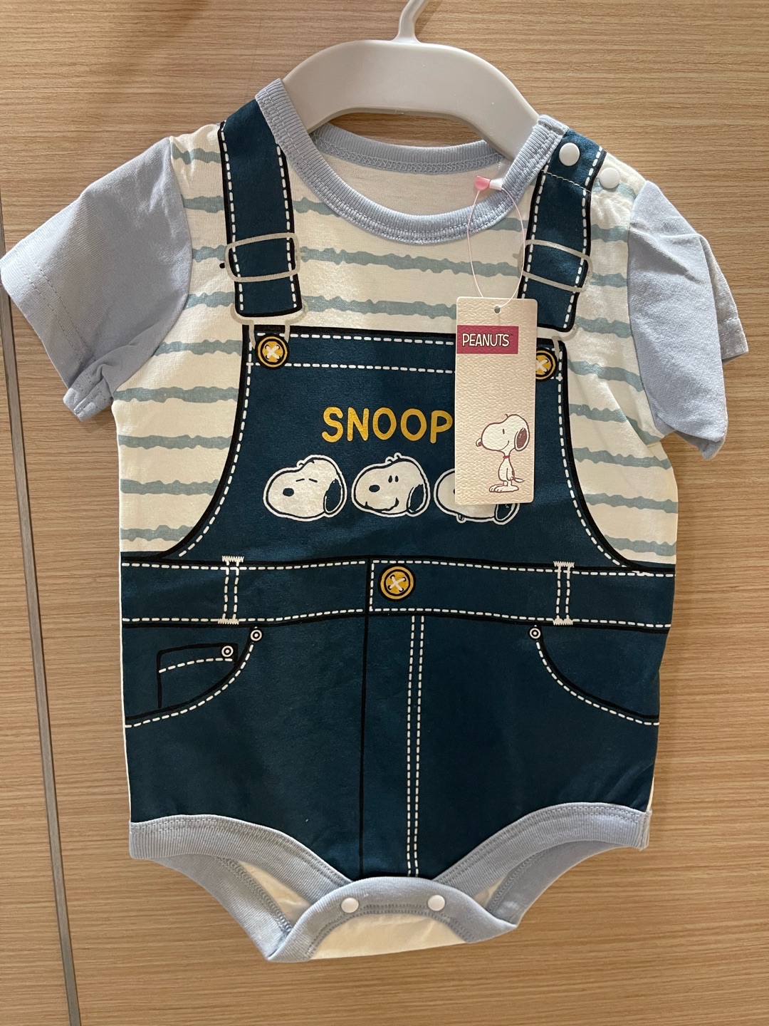 A0084 史努比藍色包屁