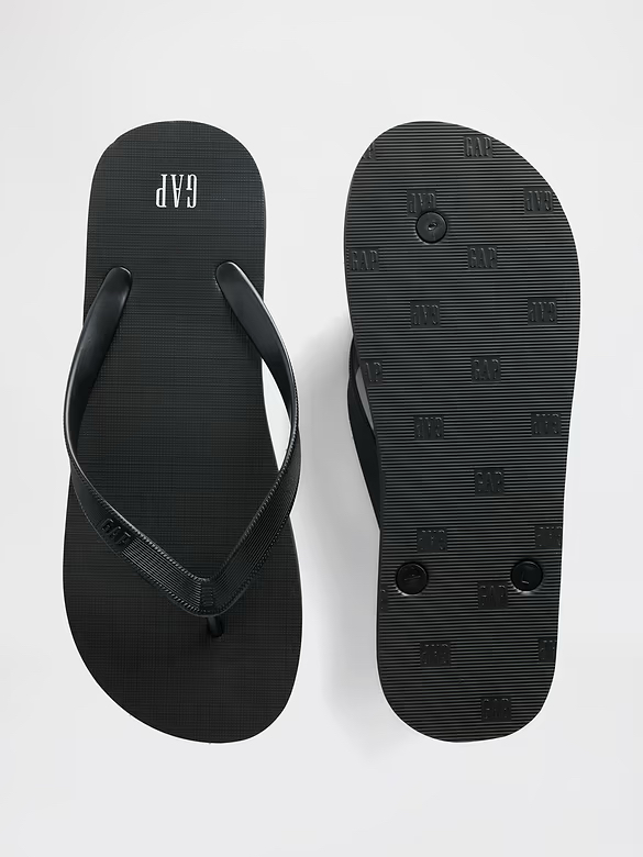  【落雨/去沙灘必備】Gap Logo Flip Flops 男裝人字拖鞋 - 輕量防滑、防水