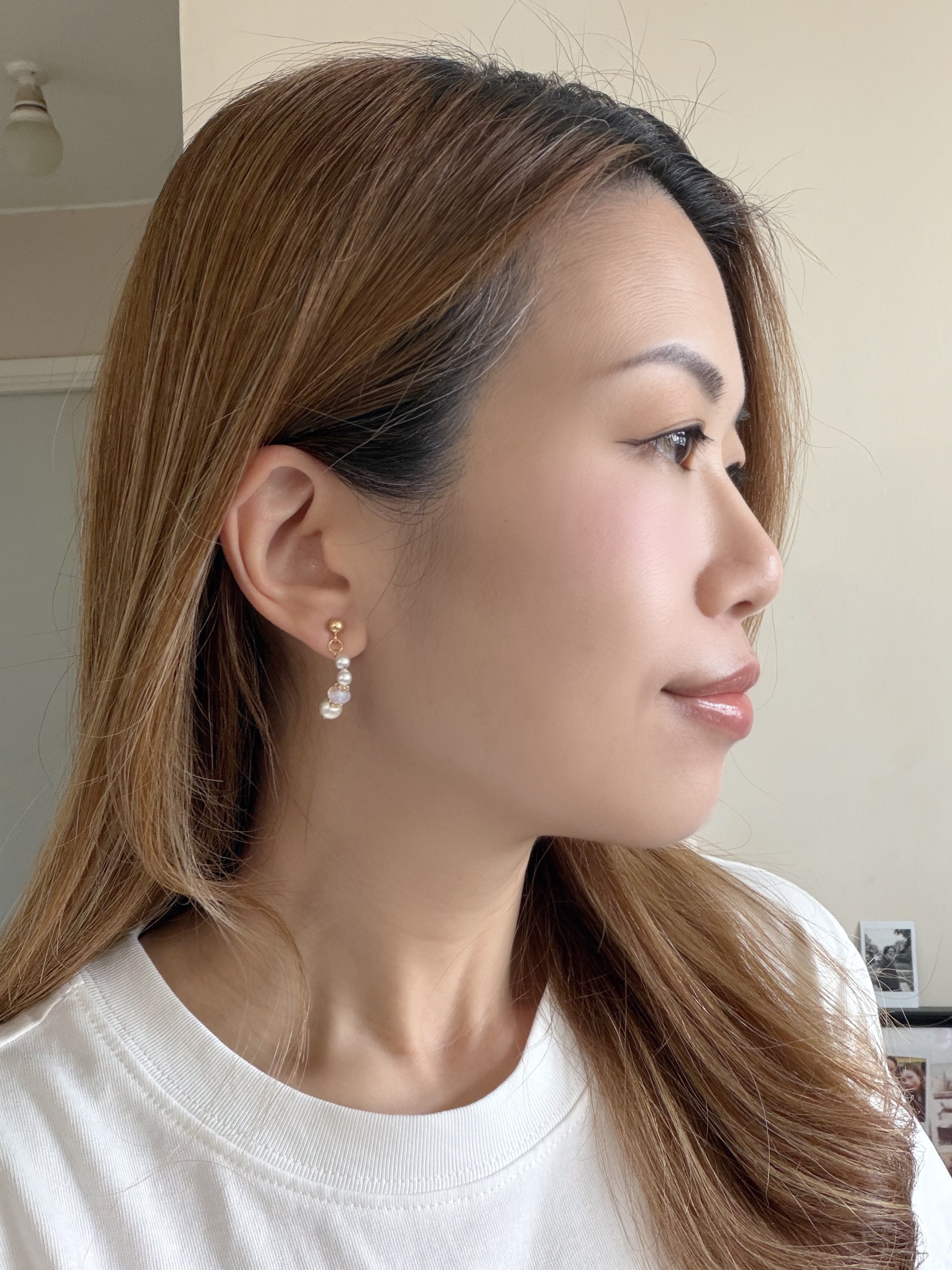 Curled Pearl 日本棉花珍珠耳環 MINI款