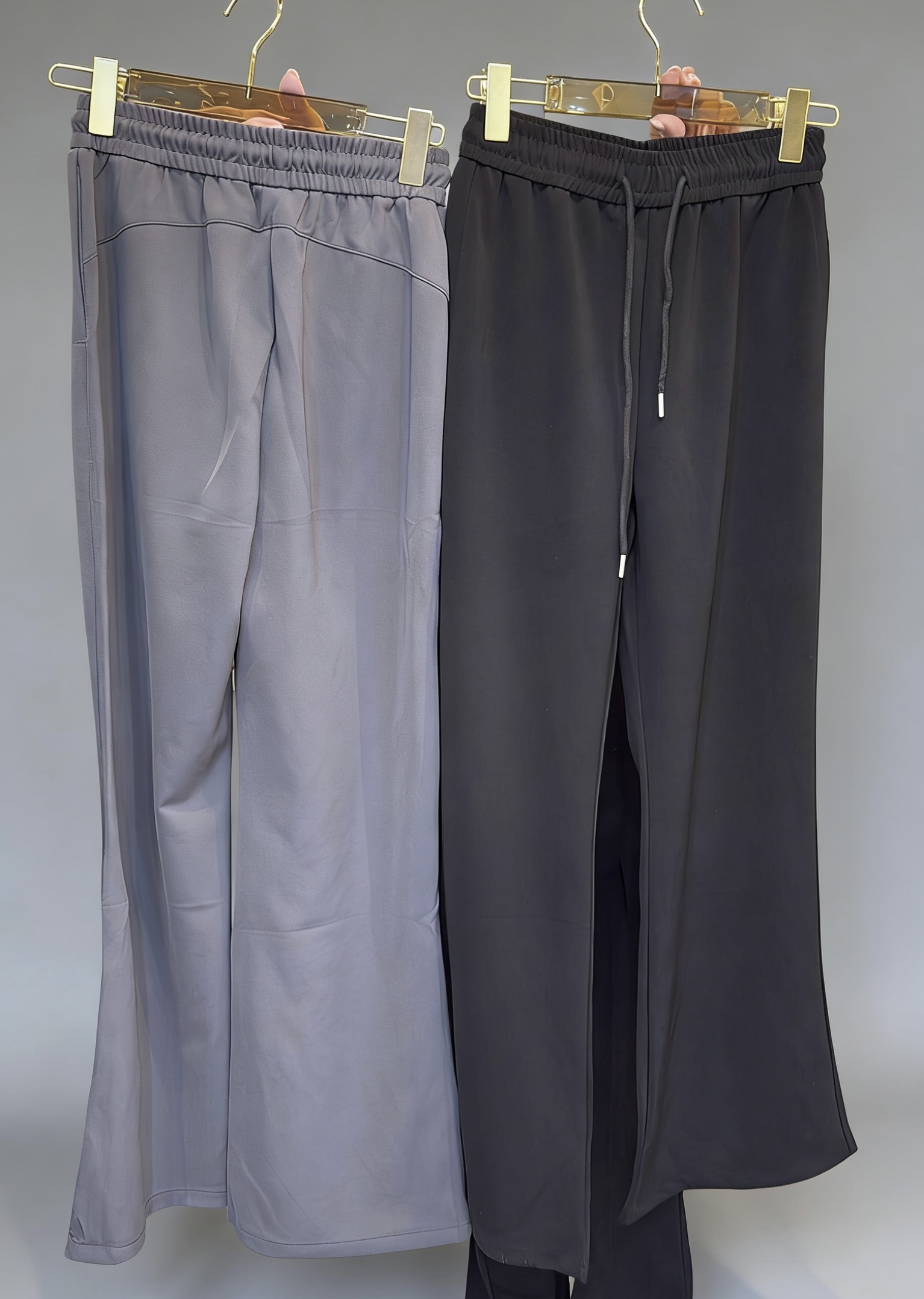 顯瘦免燙小喇叭褲