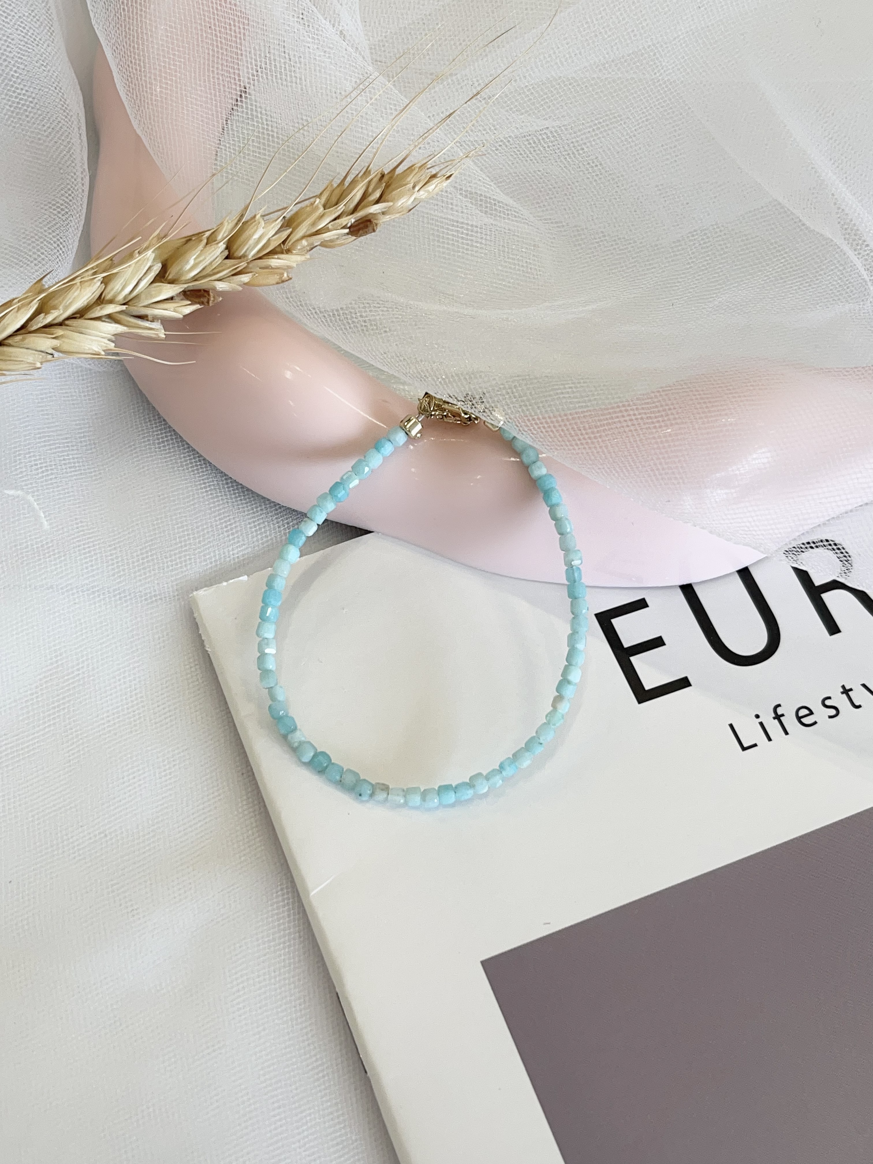 💧 天河石切割细手链 ｜ 3mm