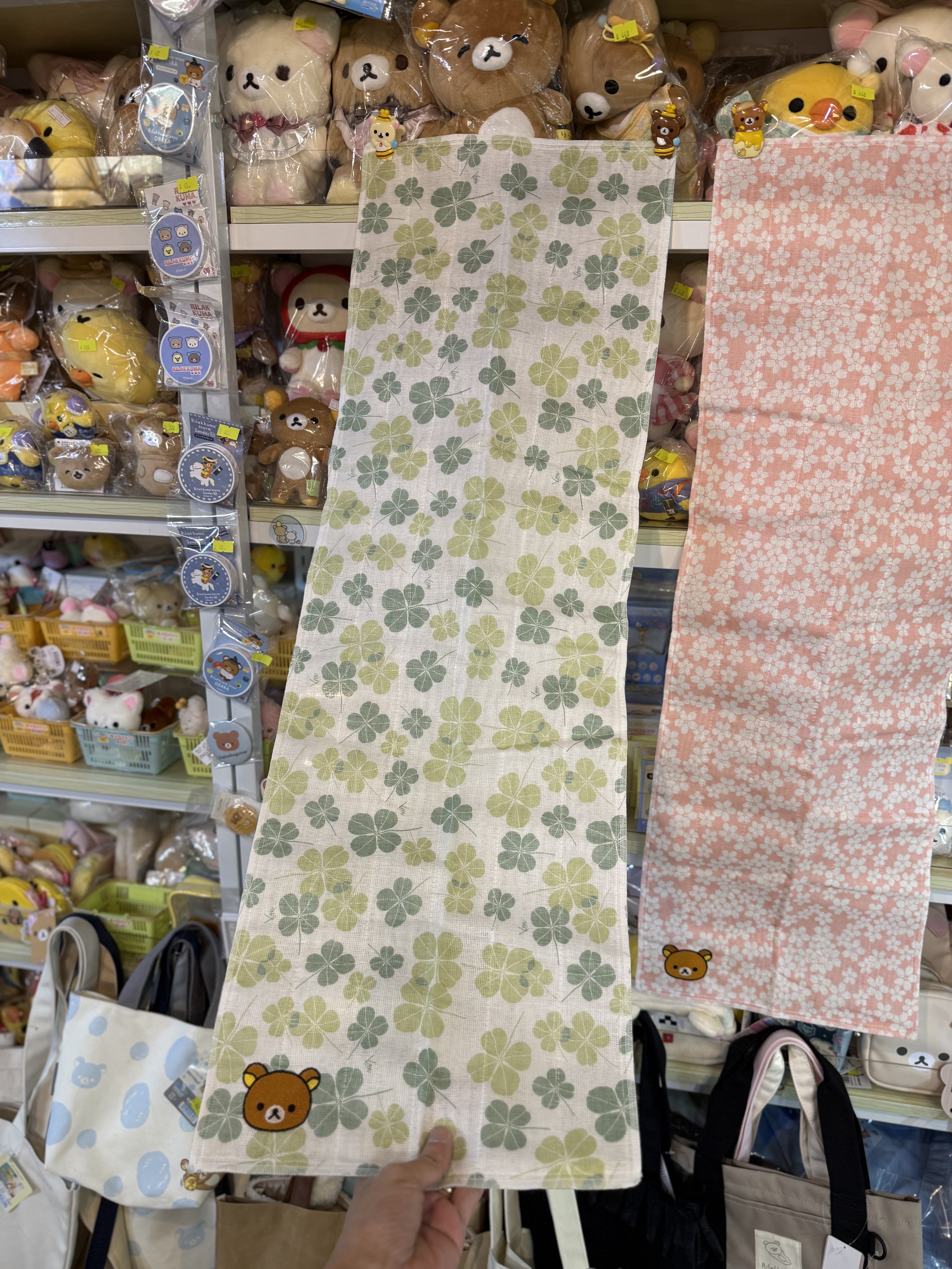 《現貨》全新日本專店限定 Rilakkuma 日本製白雪抹布（M size)