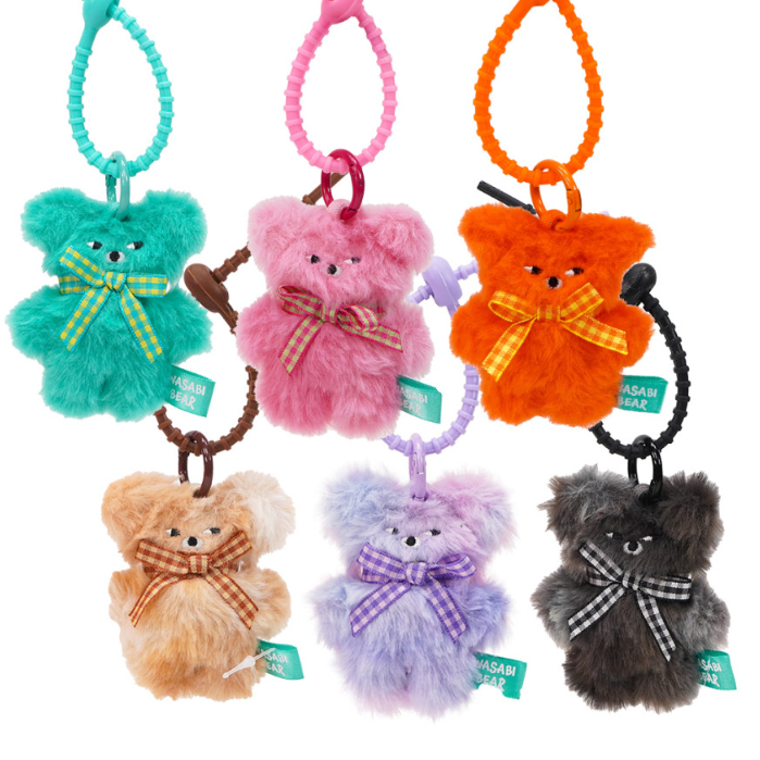[WASABI BEAR] RAINBOW KEYRING (6款)