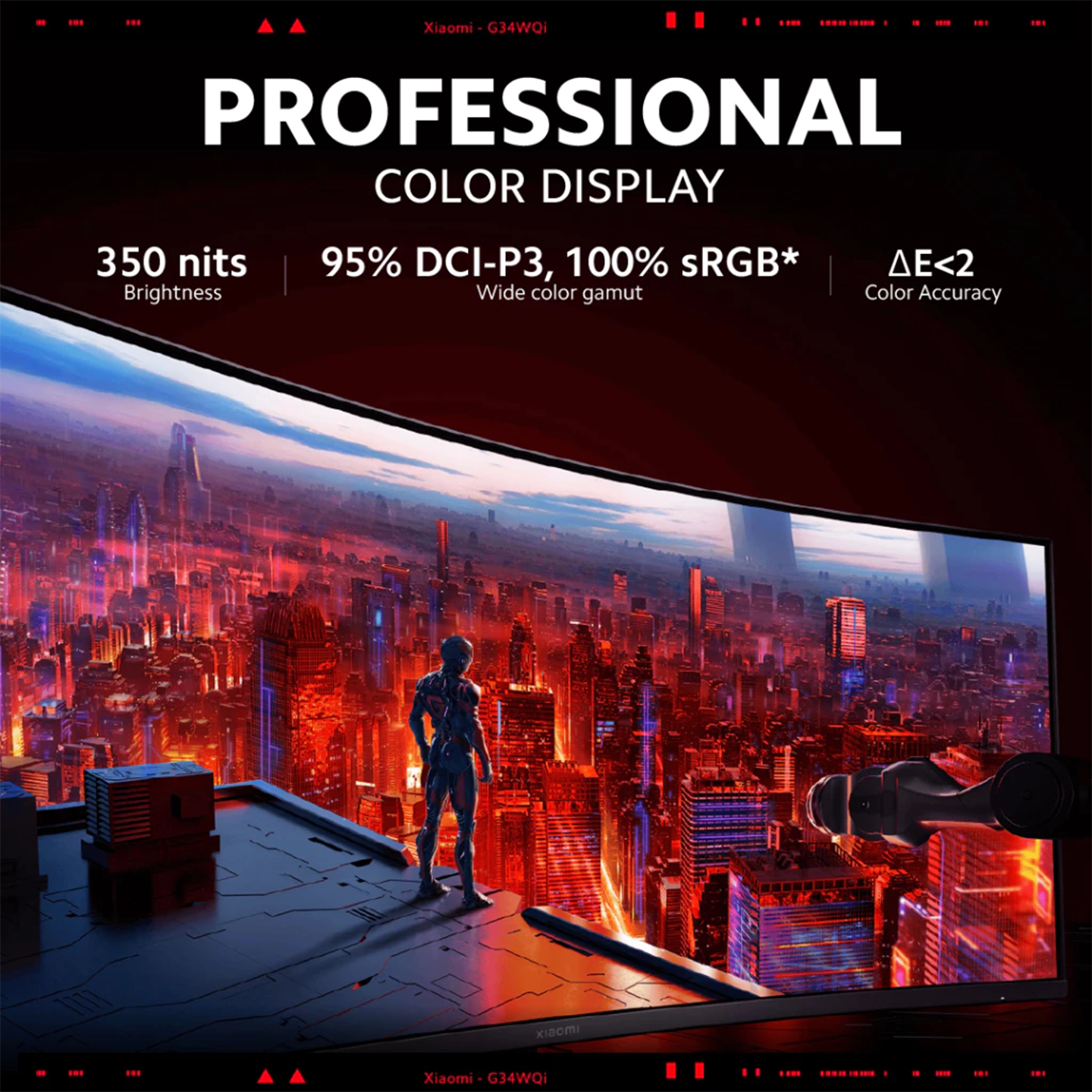 Xiaomi 34" G34WQi Curved Gaming Monitor 180Hz (ELA5458UK)