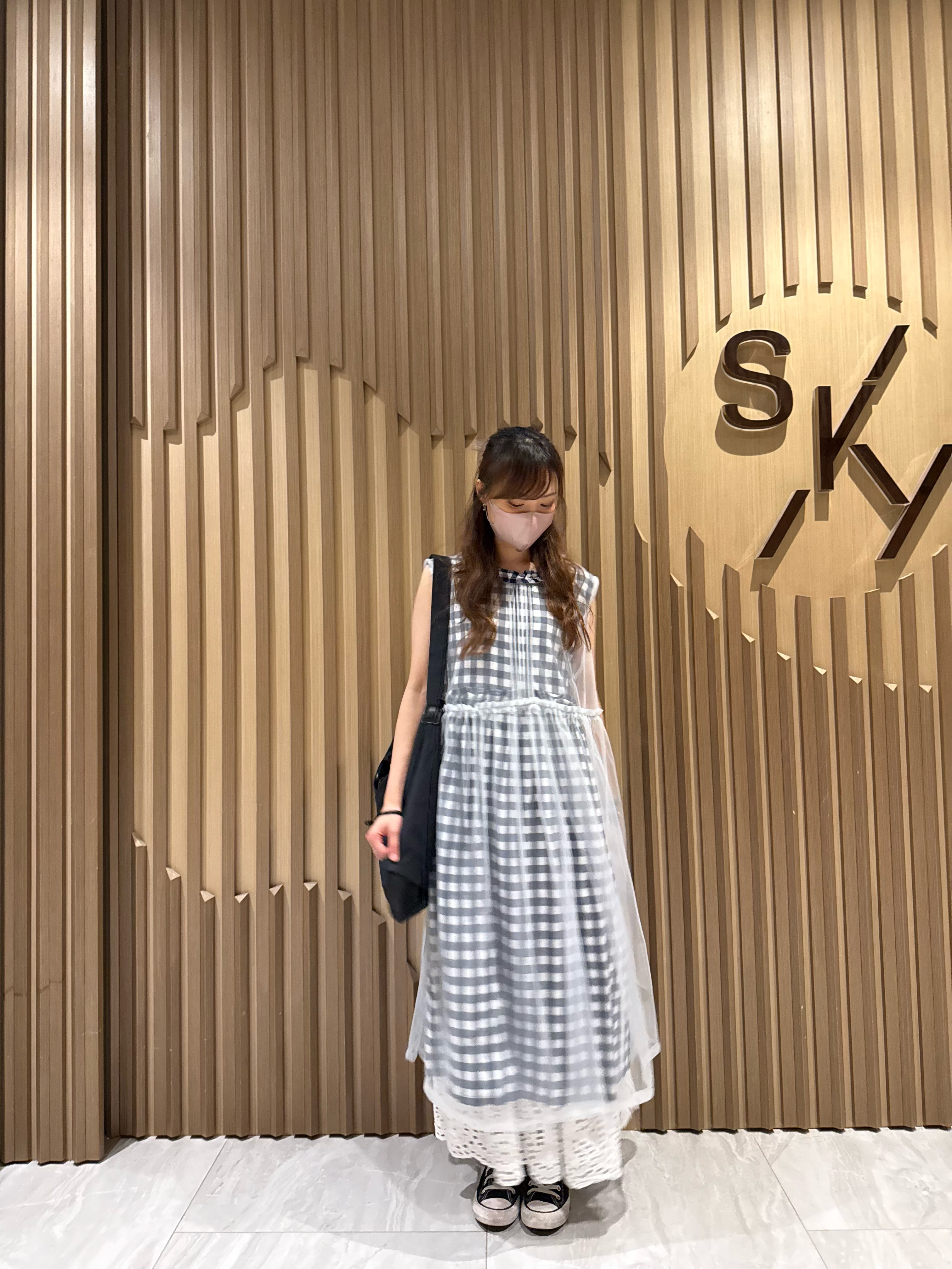 修腰綁帶格仔𝐎𝐏𝐒（藍白格）