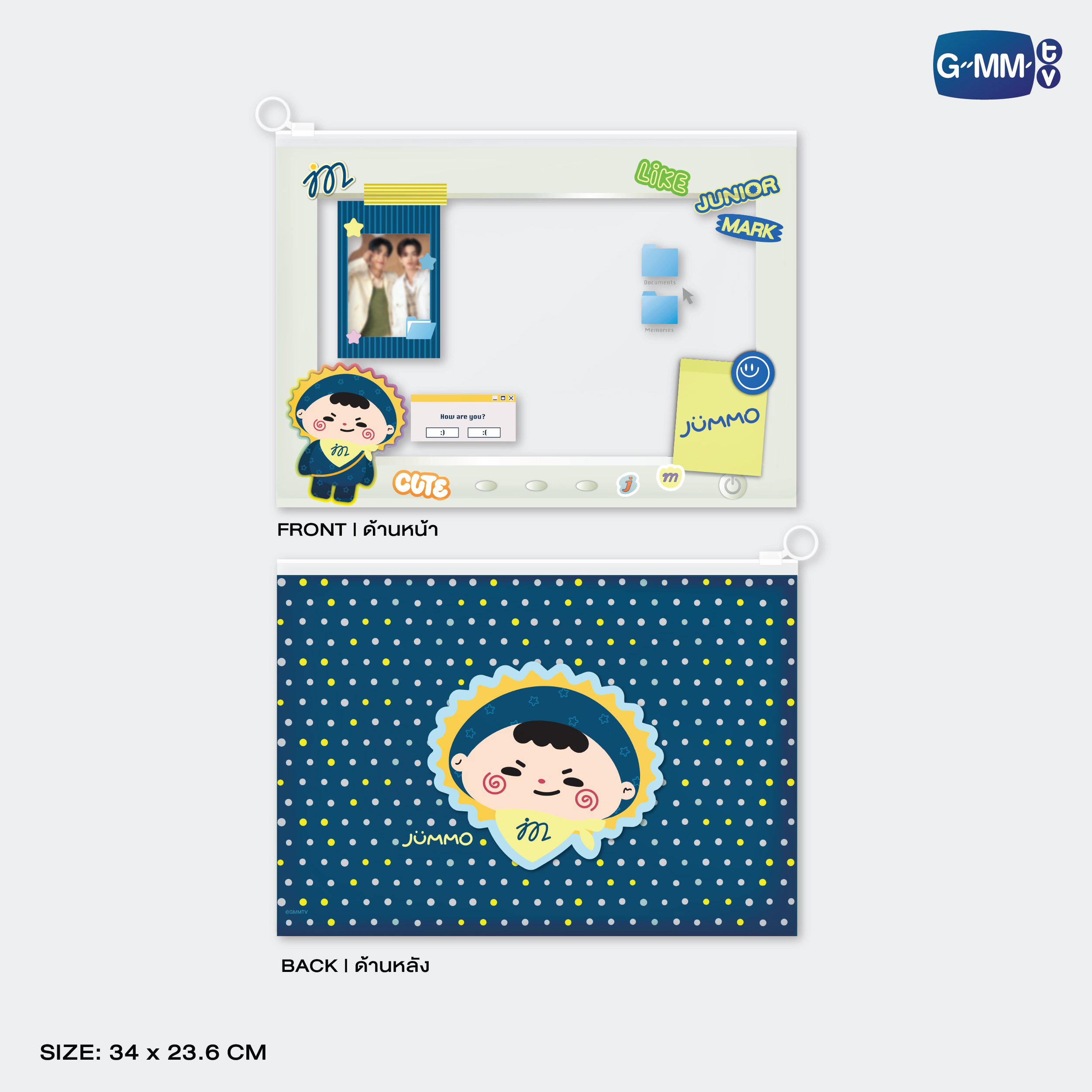 JUMMO CHARACTER POCKET ZIP FOLDER