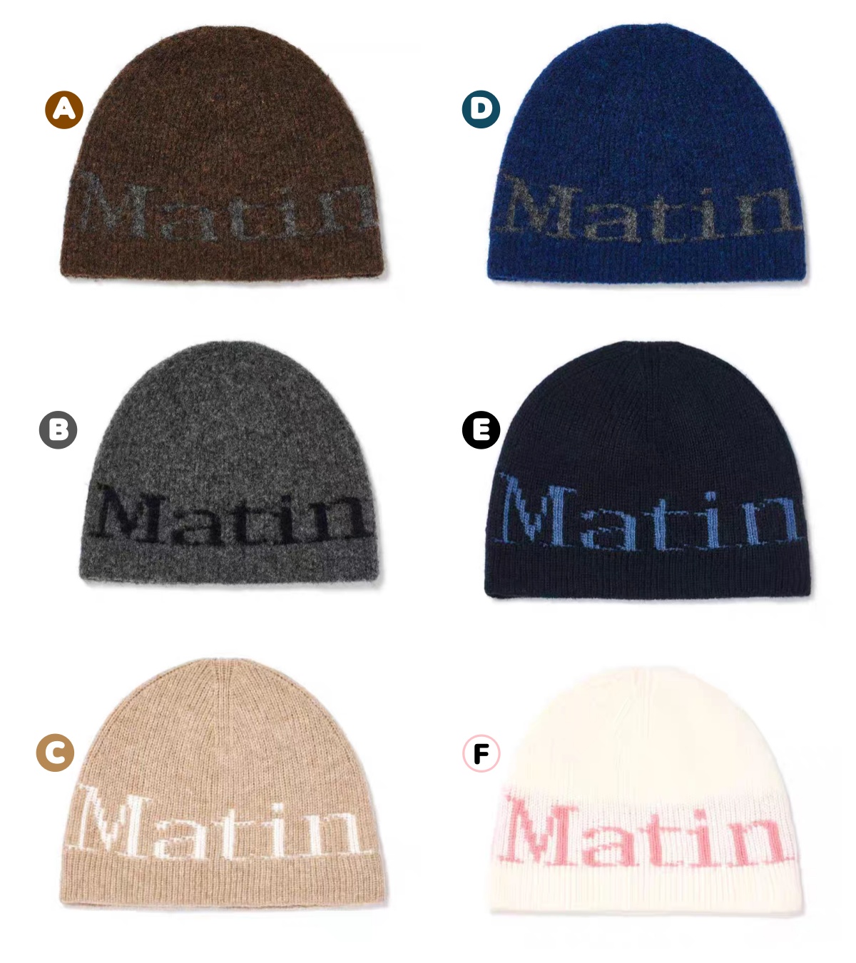 韓國🇰🇷 Matin Kim LOGO HEAVY KNIT BEANIE 針織冷帽