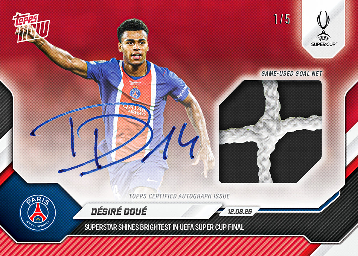Désiré Doué - 2026/27 UCL Topps NOW® #2 UEFA Super Cup 入球卡【團購】