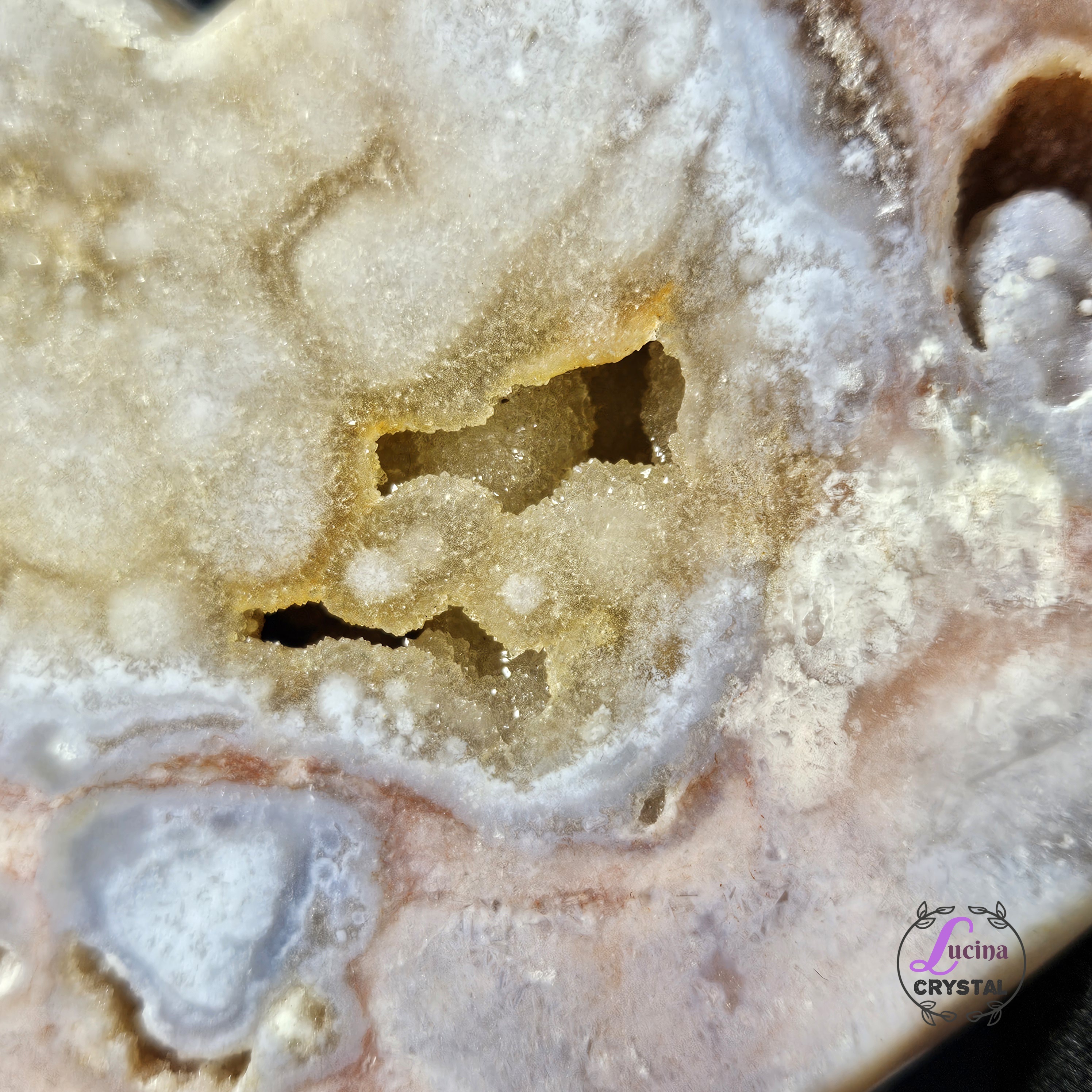 (Co#J328) 粉紫晶軟糖心/Pink Amethyst Sugar Druzy Heart