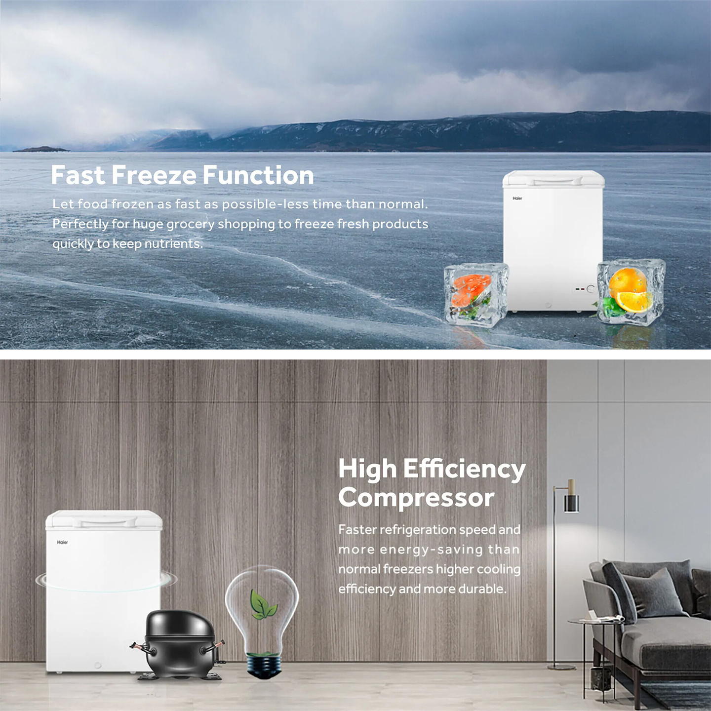 Haier 103L Chest Freezer (BD-138HME)