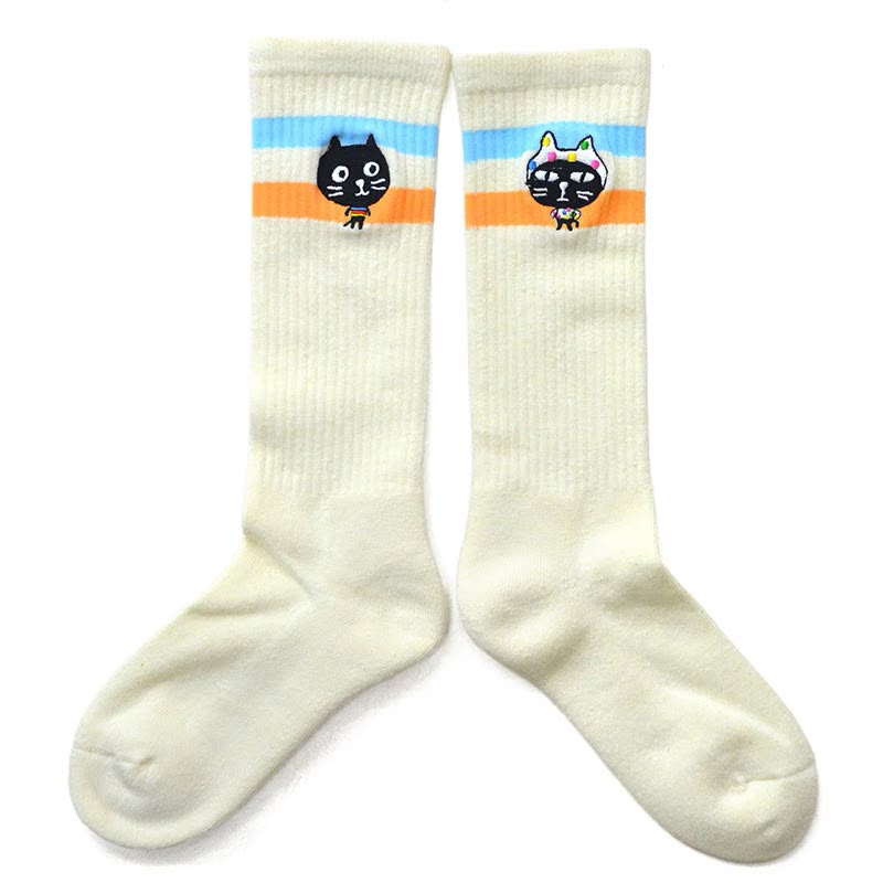 Pebbly x New England Me&Yo Stripe Sock
