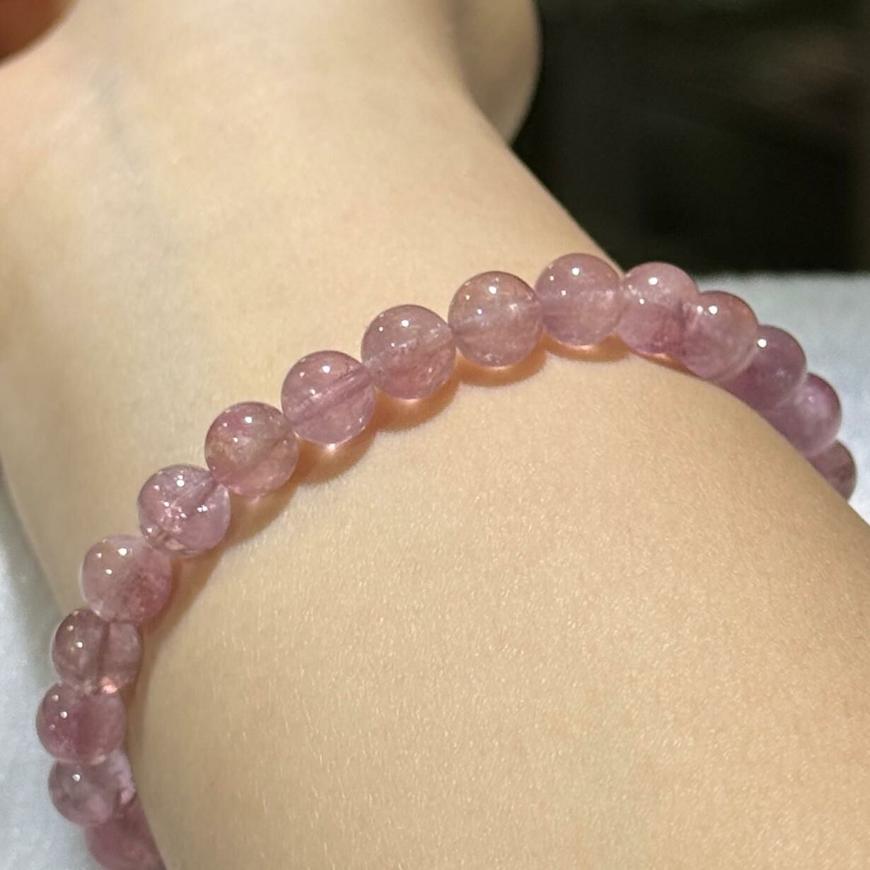 高品✨粉紅碧璽手串 7 mm +/- - 1