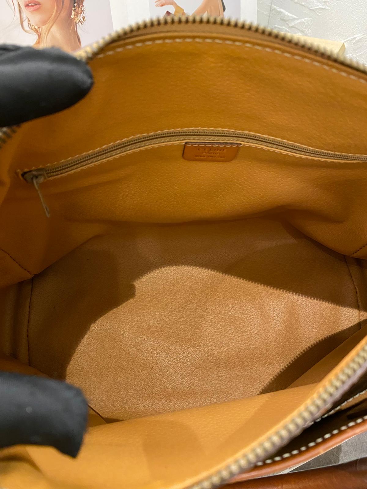 Celine Vintage Macadam Boston Bag