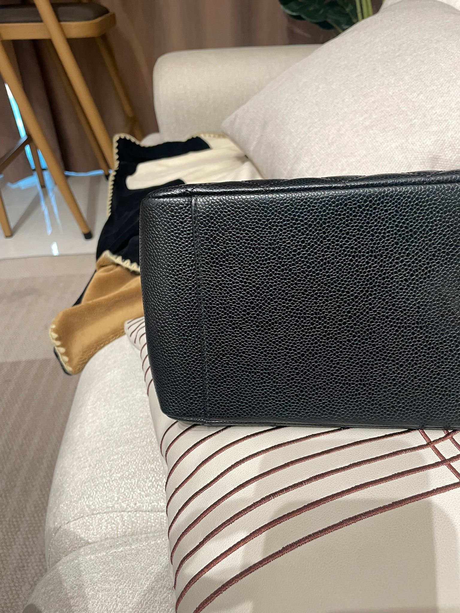 Chanel GST 黑色荔枝牛皮銀扣 100Authentic, 98%New ✅20Card✅Dust bag