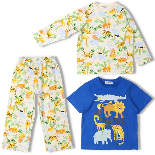 🆕【⭐訂購⭐】🇯🇵日本直送 🌀動物圖案 家居服套裝 (1套3件) ［2款選］🌀 [ELBA-0140]