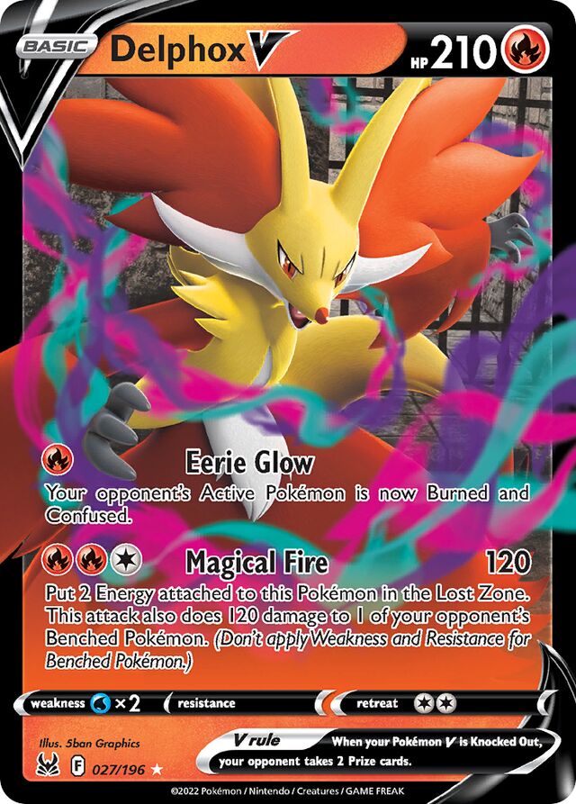 Pokemon TCG Lost Origin - Delphox V-027/196