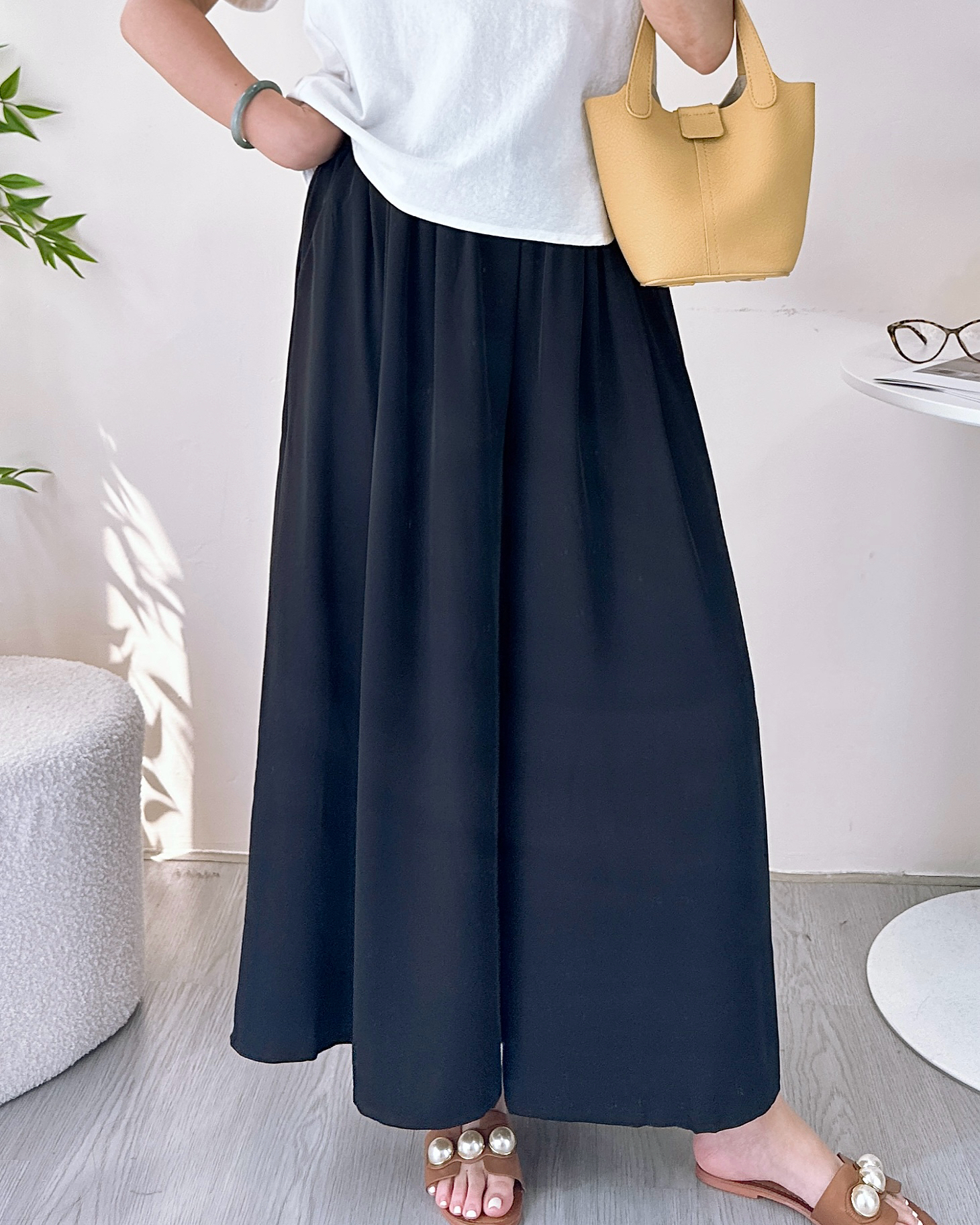 超顯瘦冰涼雪紡闊褲 3色