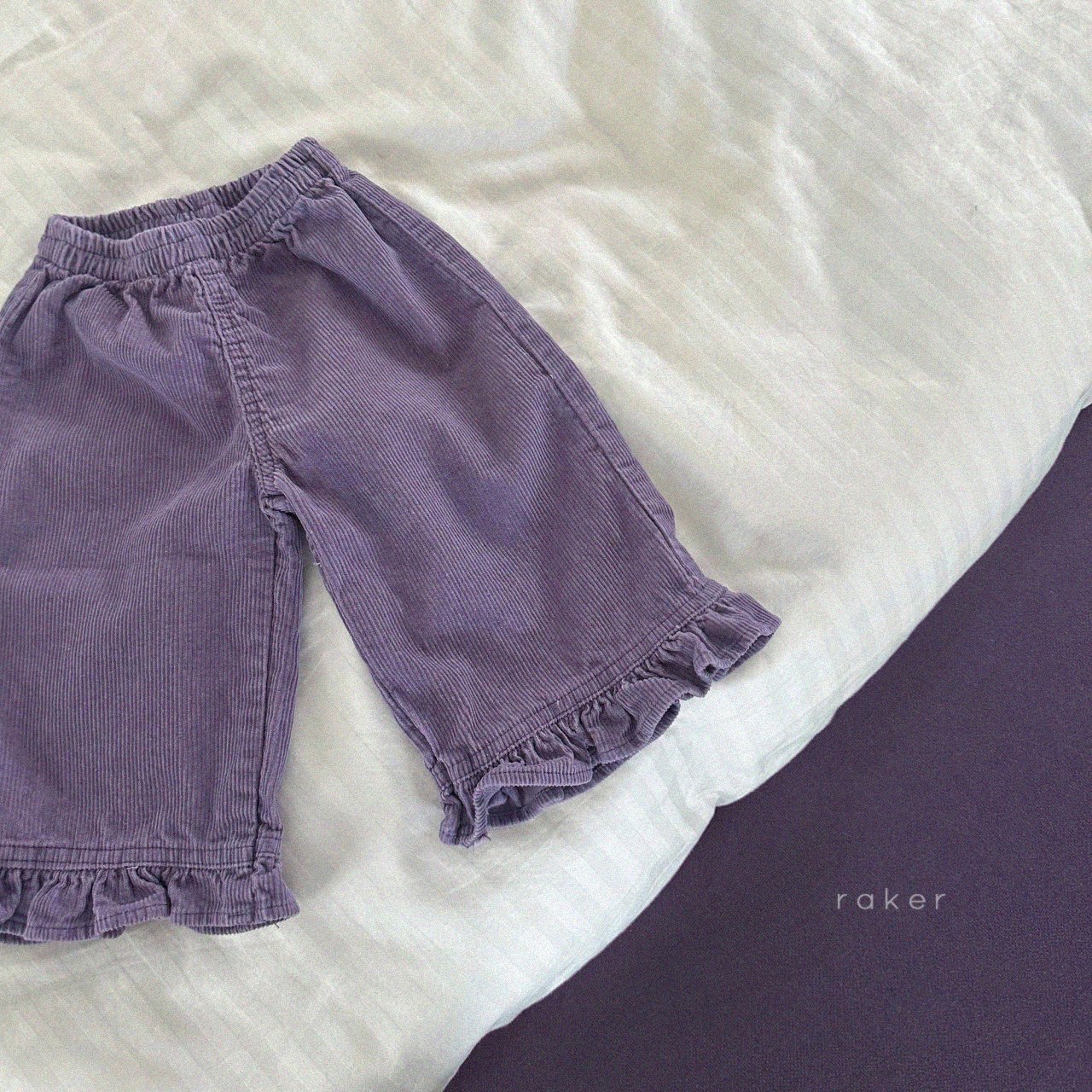 Raker | Lovely Corduroy Ruffle Pants