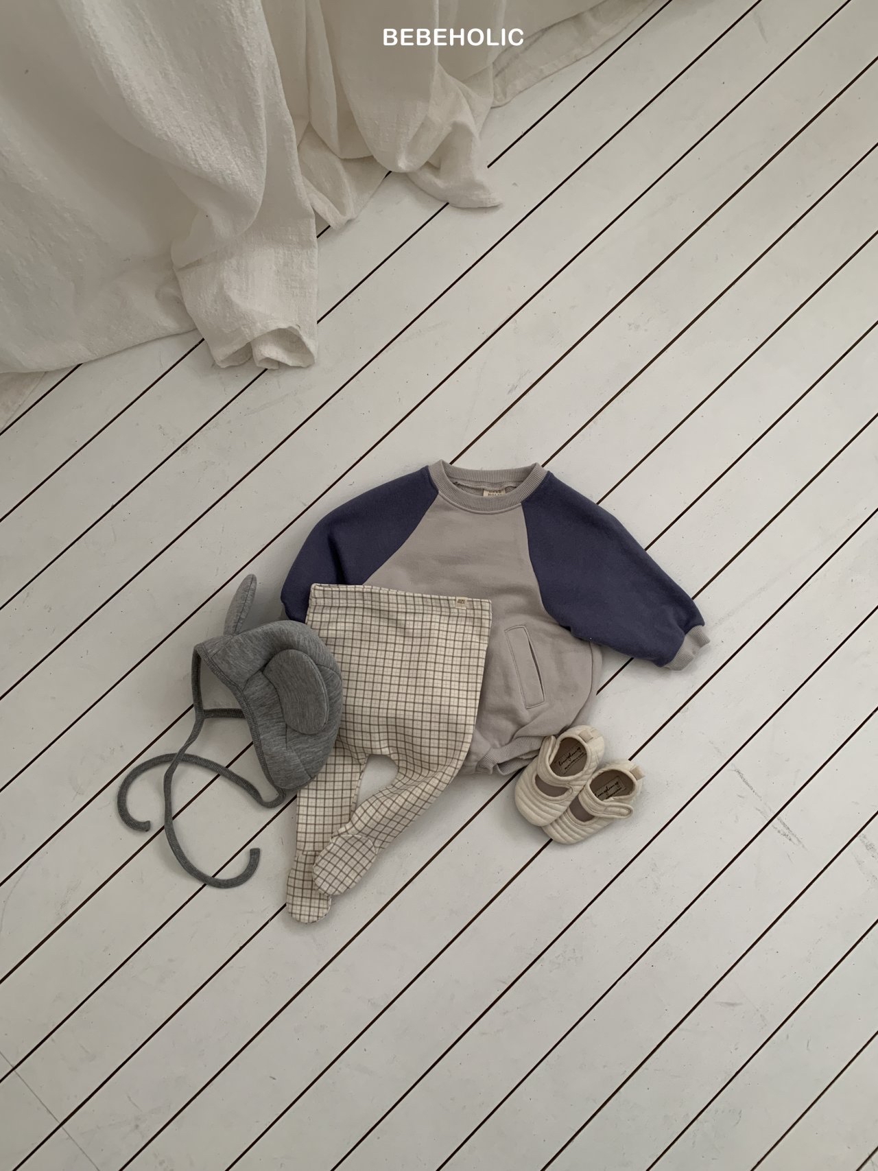 🌸預訂 韓國直送🌸🇰🇷BEBEHOLIC三色格紋包腳褲