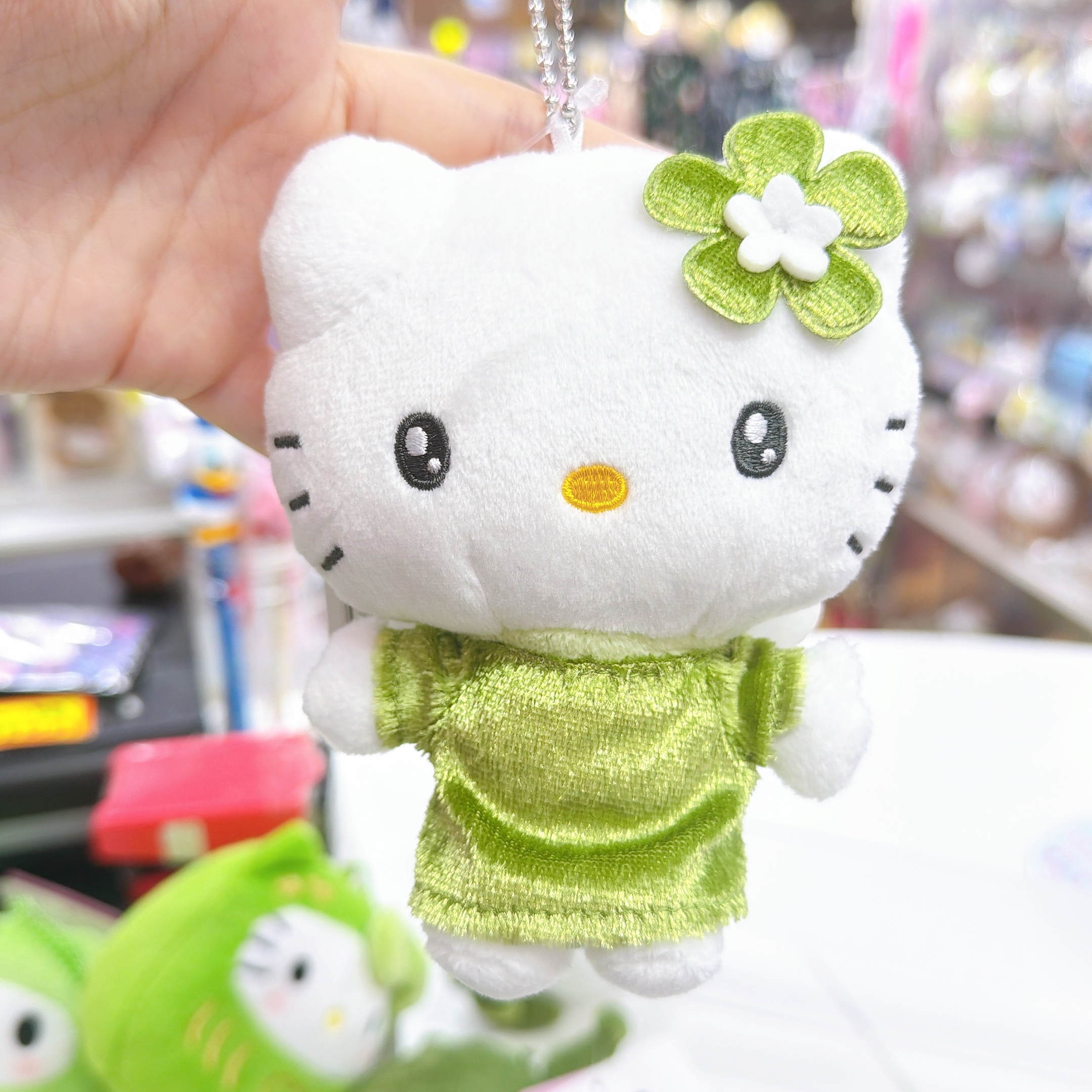 日本直送Sanrio 綠茶系列 達摩公仔/Kitty公仔掛飾