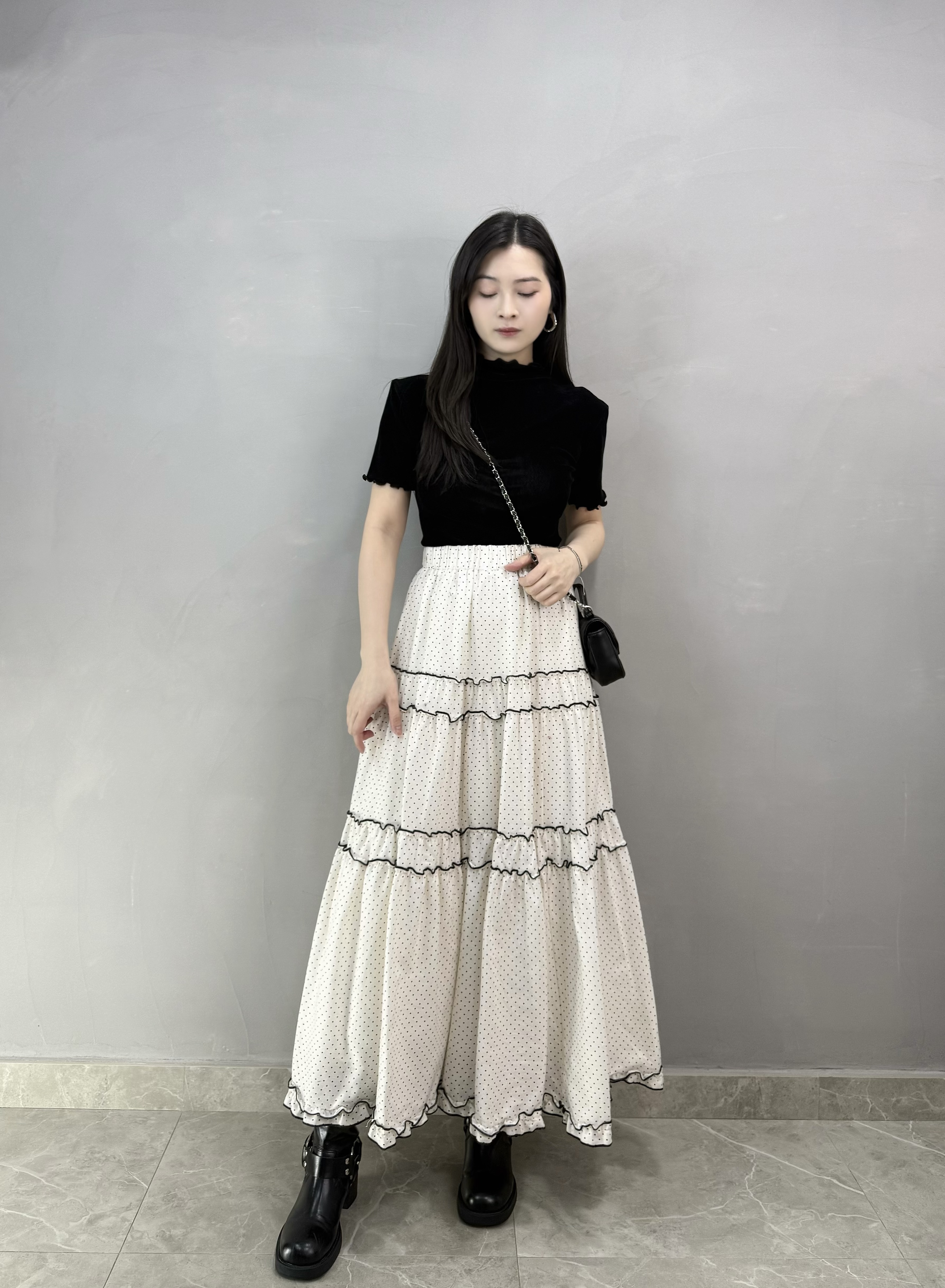 F84 點點Ruffle 裙