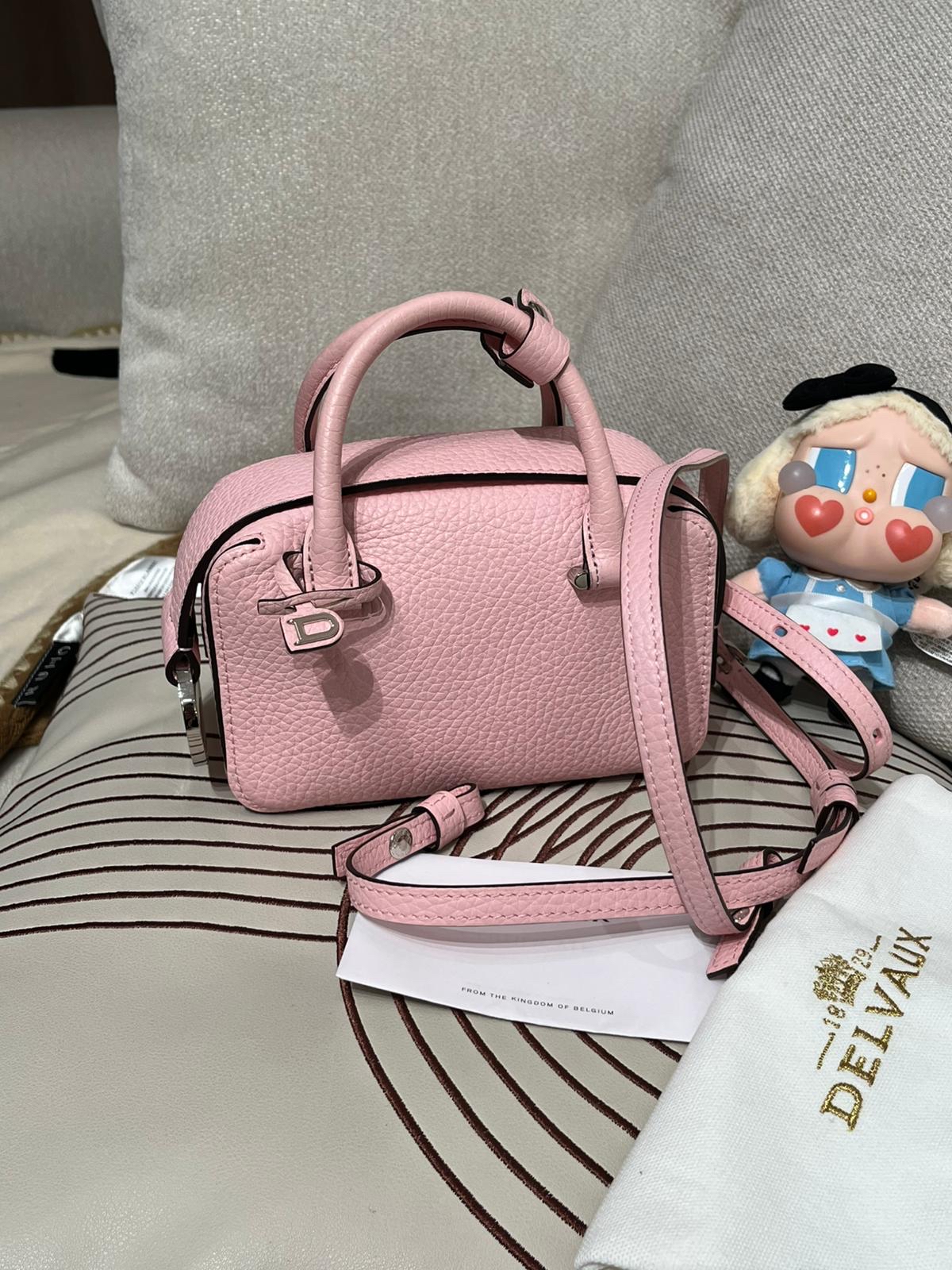 Delvaux cool box nano 牛皮銀扣，100%Authentic,99%new ✅Dust bag ✅ certificate