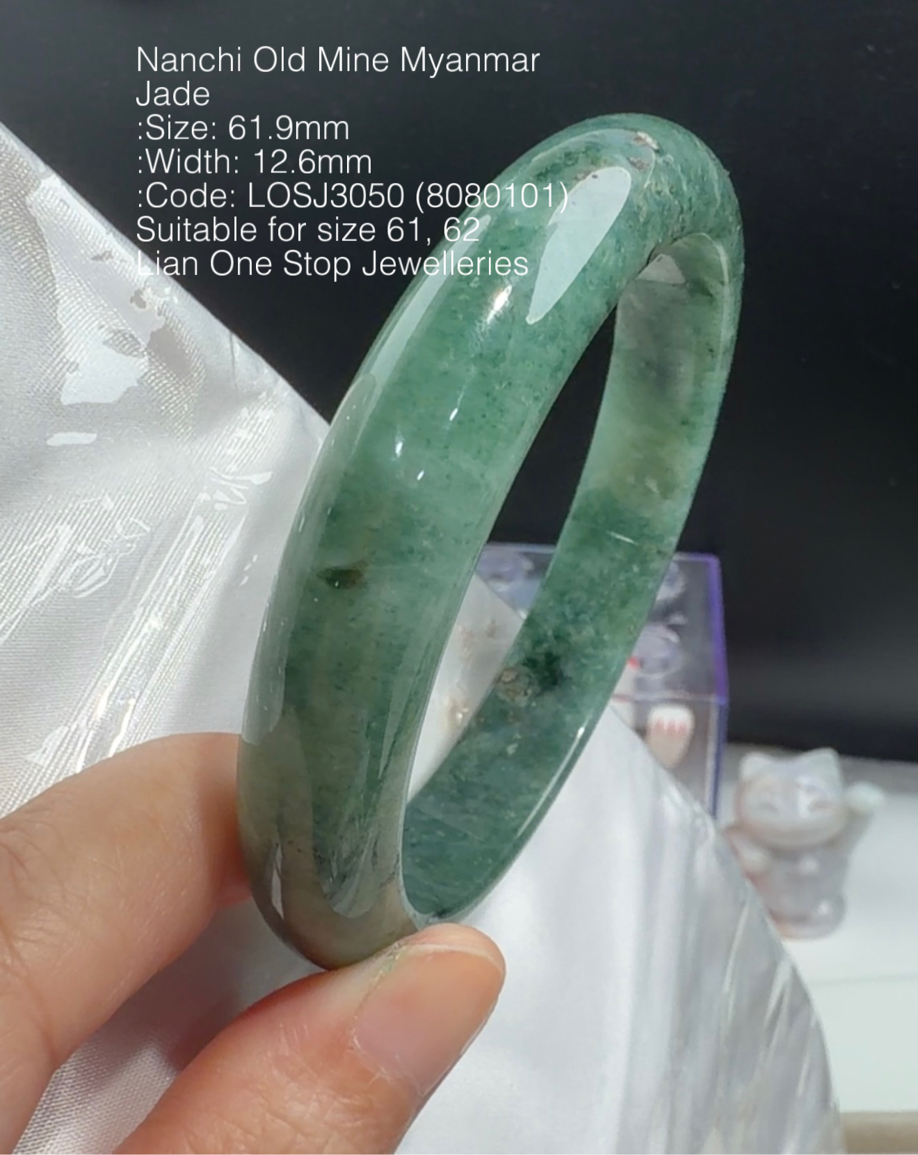 6.19cm Code: LOSJ3050 (8080101) Nanchi Old Mine Myanmar Jade