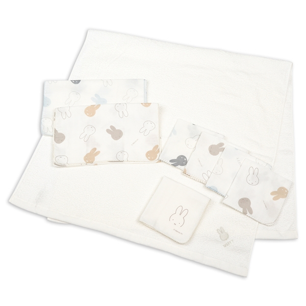 🇯🇵預訂 日本直送🇯🇵日本製Miffy印花純棉浴巾紗巾八件套裝