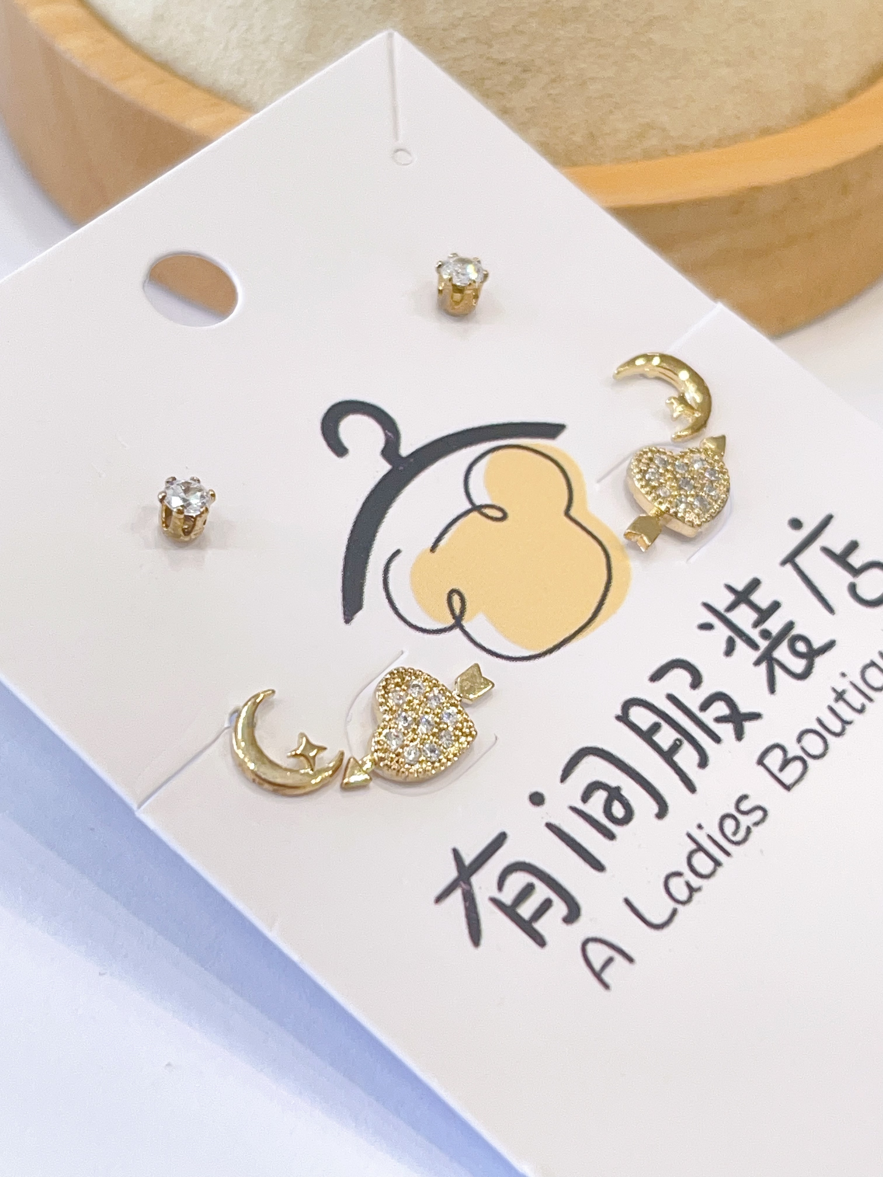 爱神之箭丘比特耳环套装