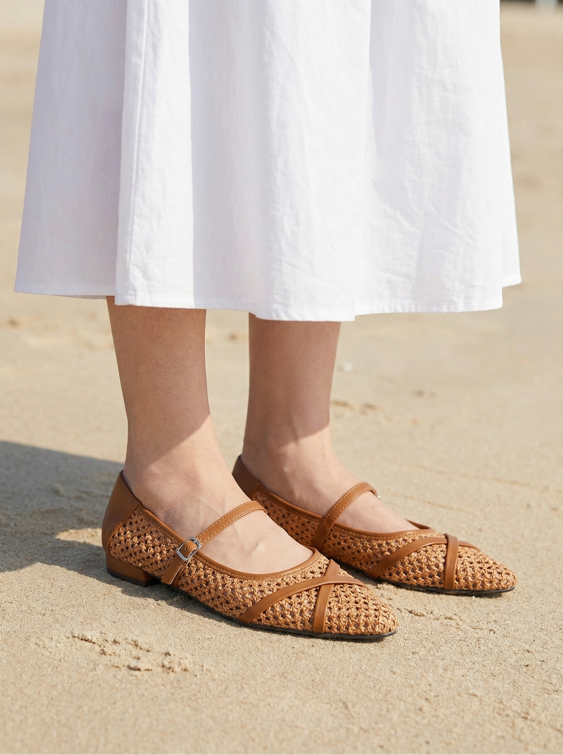 復古編織瑪麗珍鞋