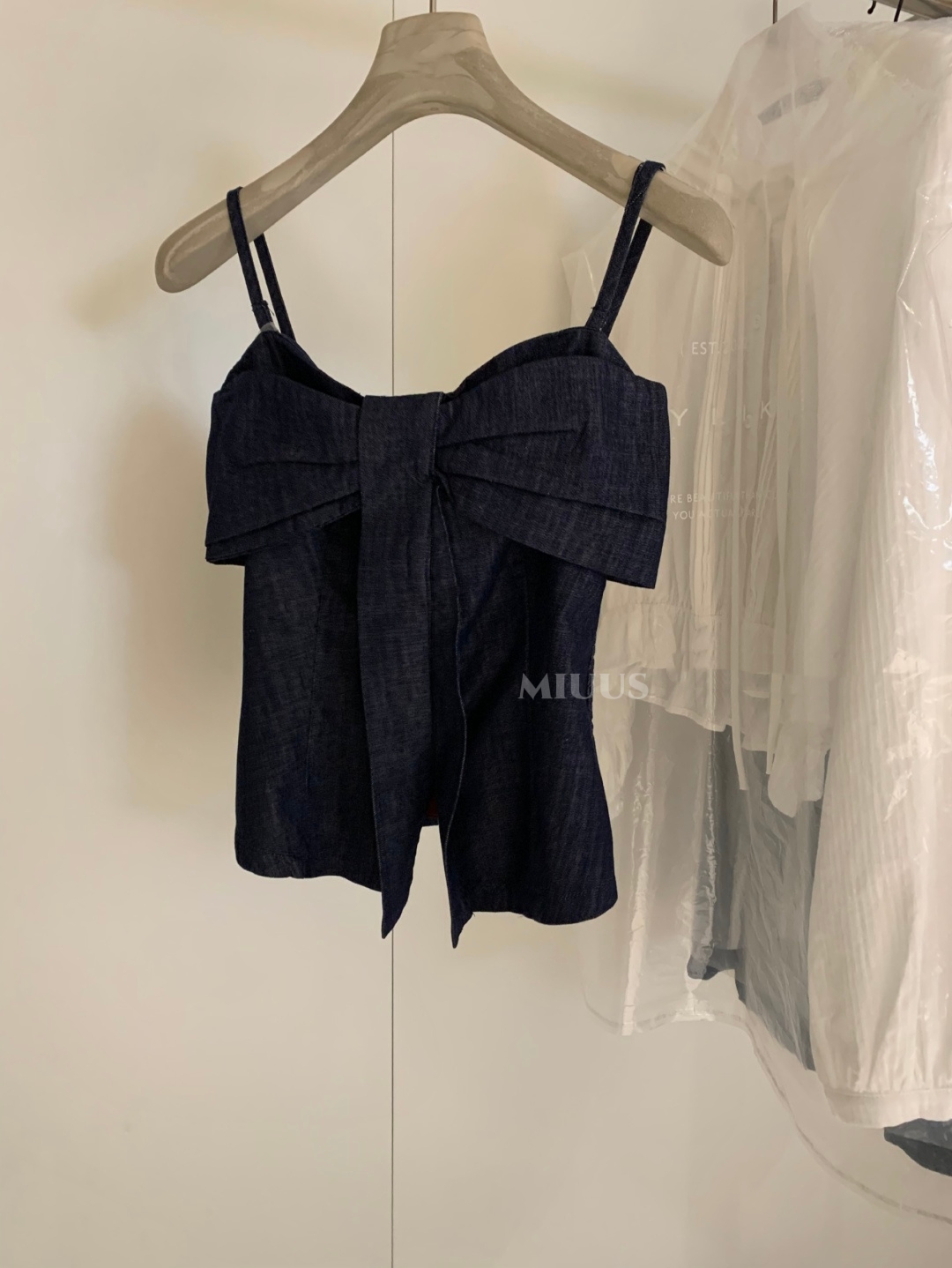 4609 Blue Muse Bow Top｜蓝调缪斯蝴蝶结上衣