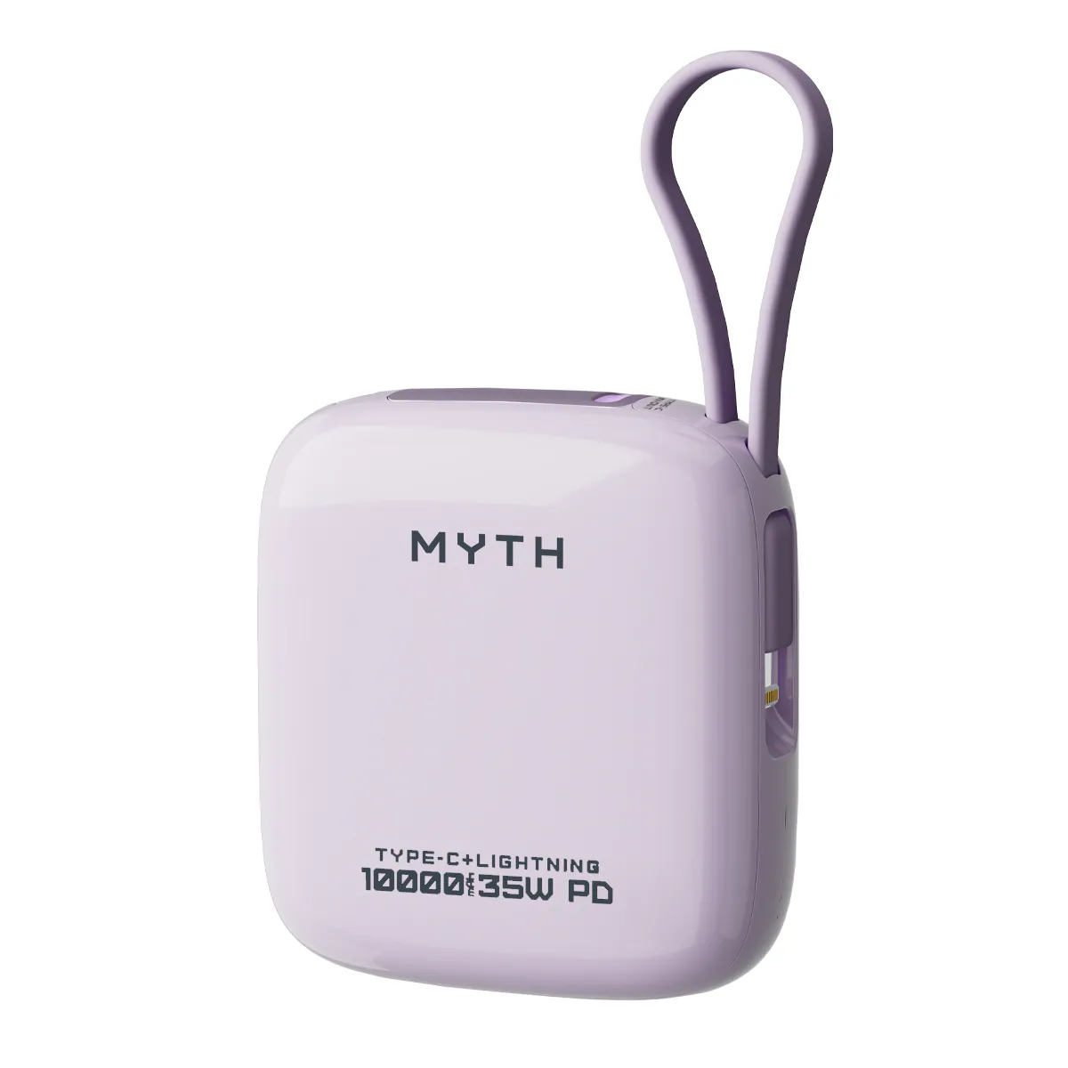 (3C可追溯二維碼)Myth K13A 迷你內置線PD35W 10000mAh 移動電源 K13A-35 (3C traceable QR code) Myth K13A Mini Power Bank with Built-in Cable PD35W 10000mAh K13A-35