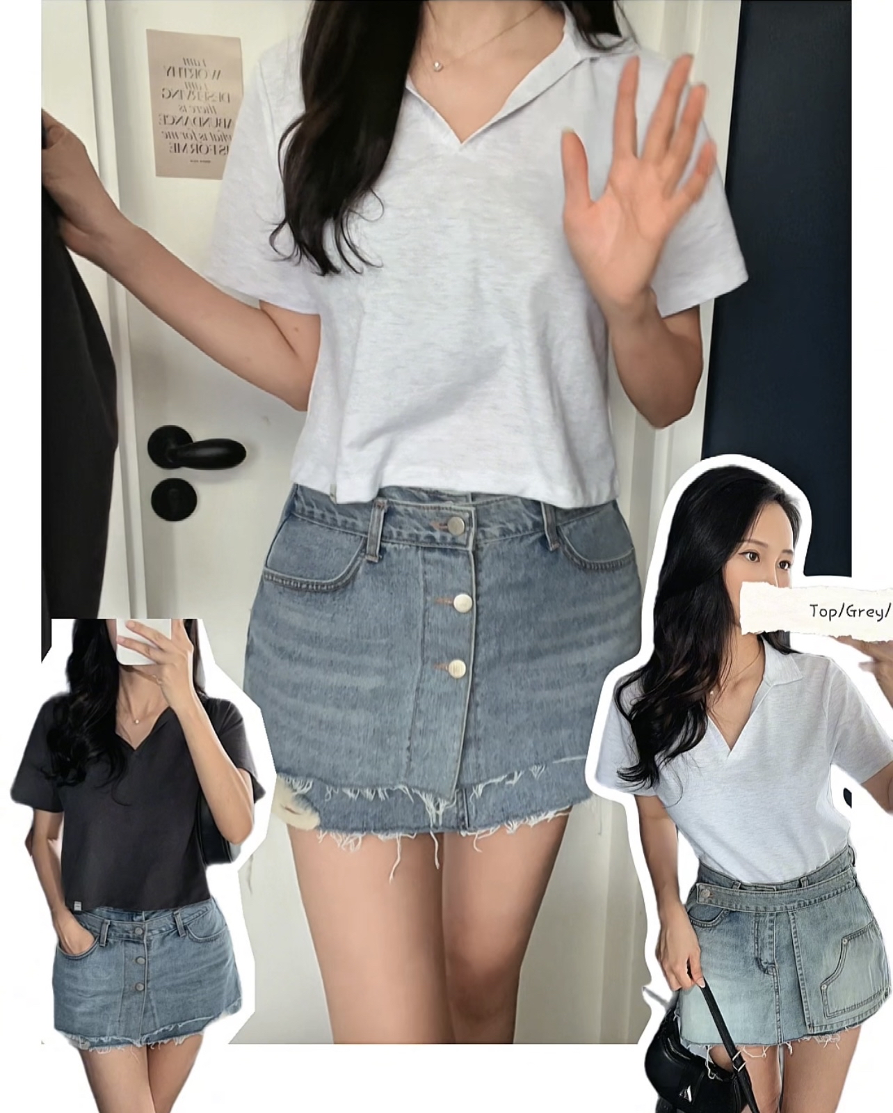 🇰🇷反領V Top ( 2色入）🛒現貨