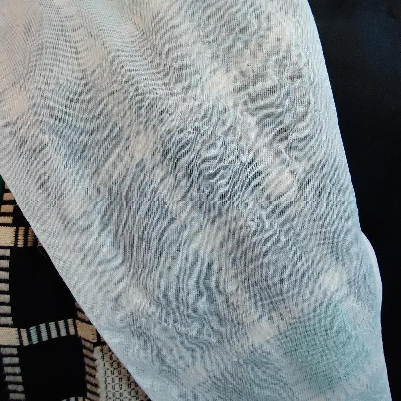Vintage White Sheer Lapel and Cuff Double-Breasted Day Dress (MT1842-4)