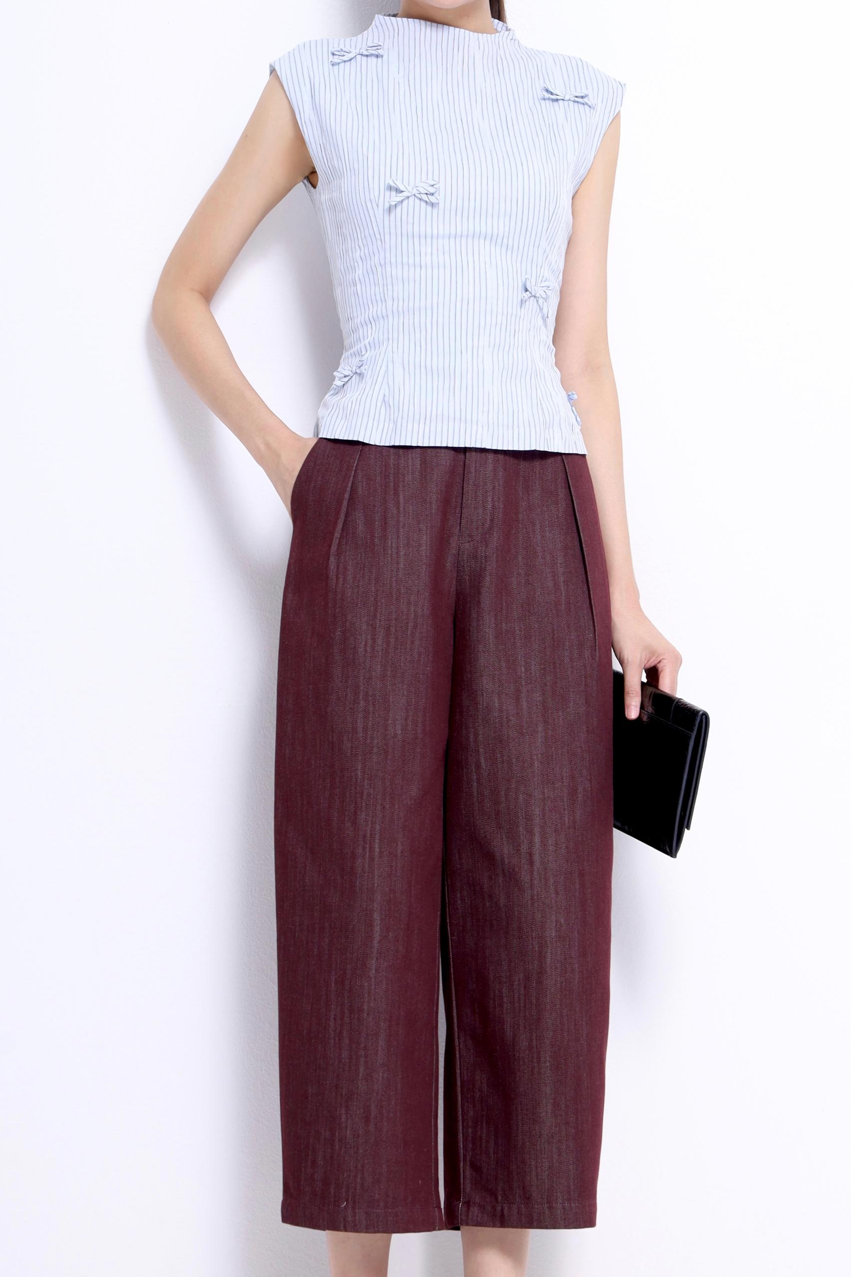 CB2752 Avery Bow Detail Sleeveless Top