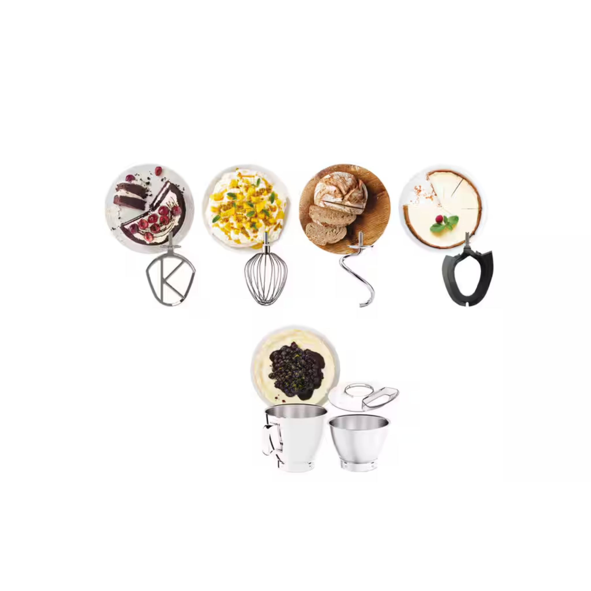 Kenwood 7L/5L 1200W Titanium Chef Baker XL Stand Mixer (KVL85.004SI)