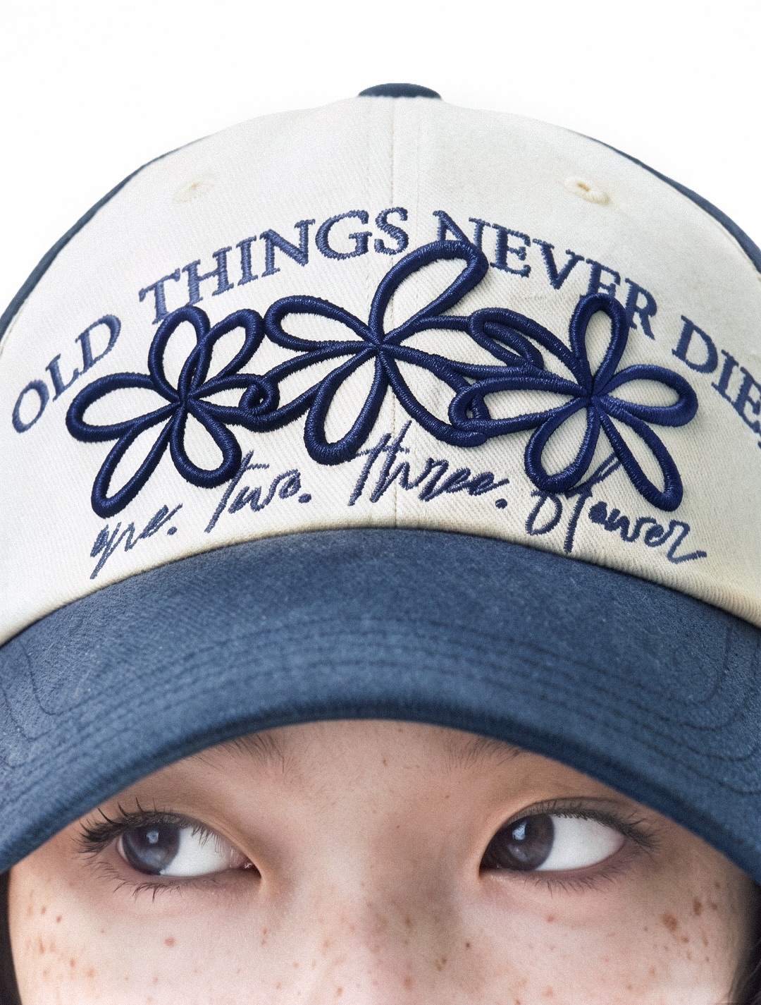 THREE FLOWER TWO-TONE CAP (2026 Ver.)｜온고 ONGO old things never die 【預購】