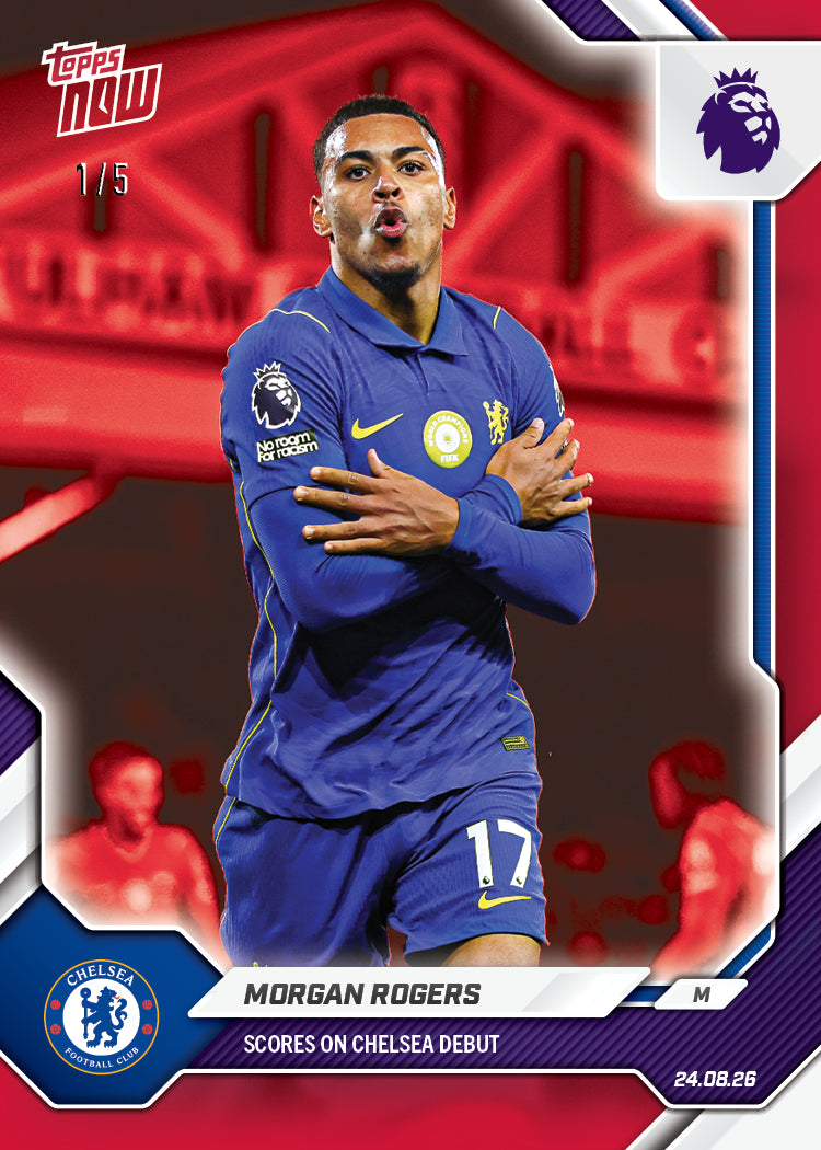 Morgan Rogers - 2026/27 Premier League Topps NOW® #9 車路士首球【團購】