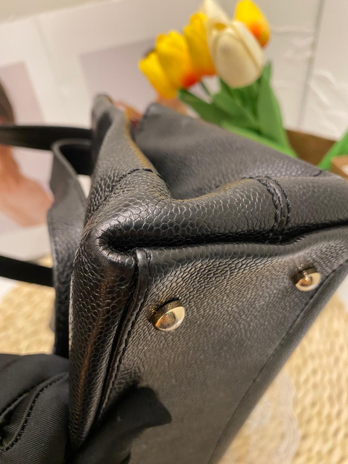 Chanel Caviar Leather CC Shoulder Bag