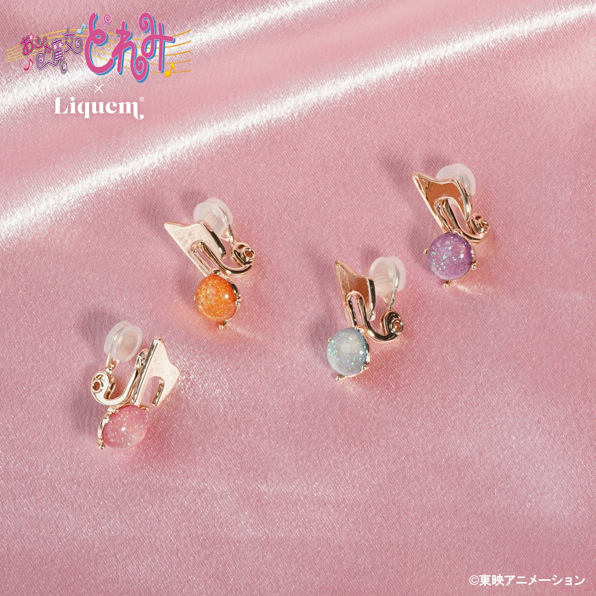 小魔女DoReMi 日本限定 Liquem 愛子&音符 耳飾(耳針/耳夾) #P-DOG0976 [Liquem] (PRE-ORDER) [2026/09]